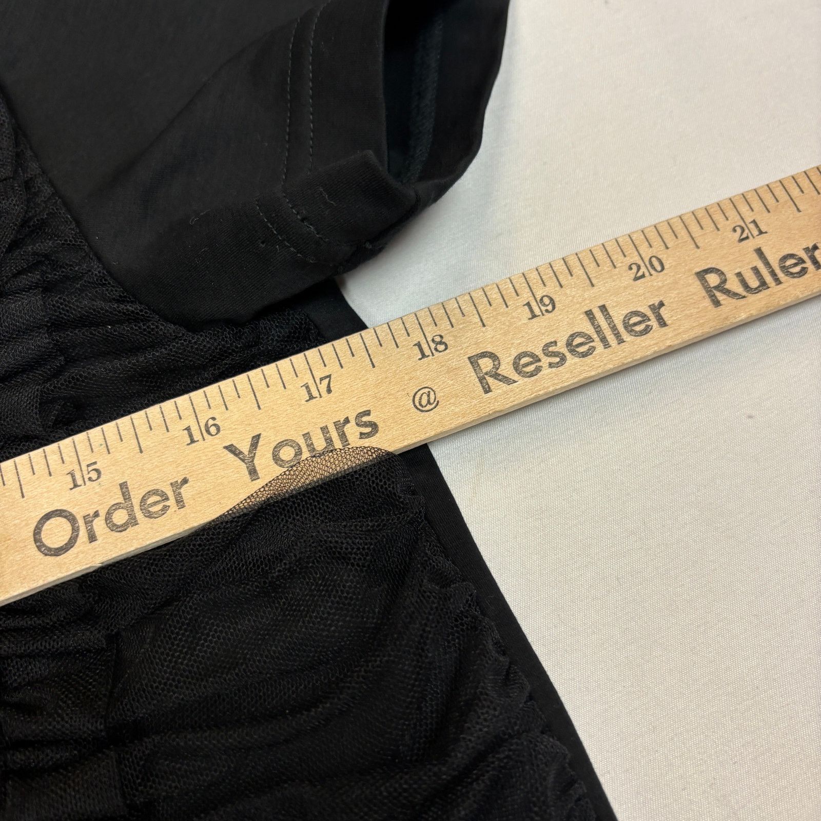 Comme des Garcons × Noir Kei Ninomiya Comme Des Garcons Noir Kei Ninomiya Tulle Belt Ruched Small Size S / US 4 / IT 40 - 6 Thumbnail