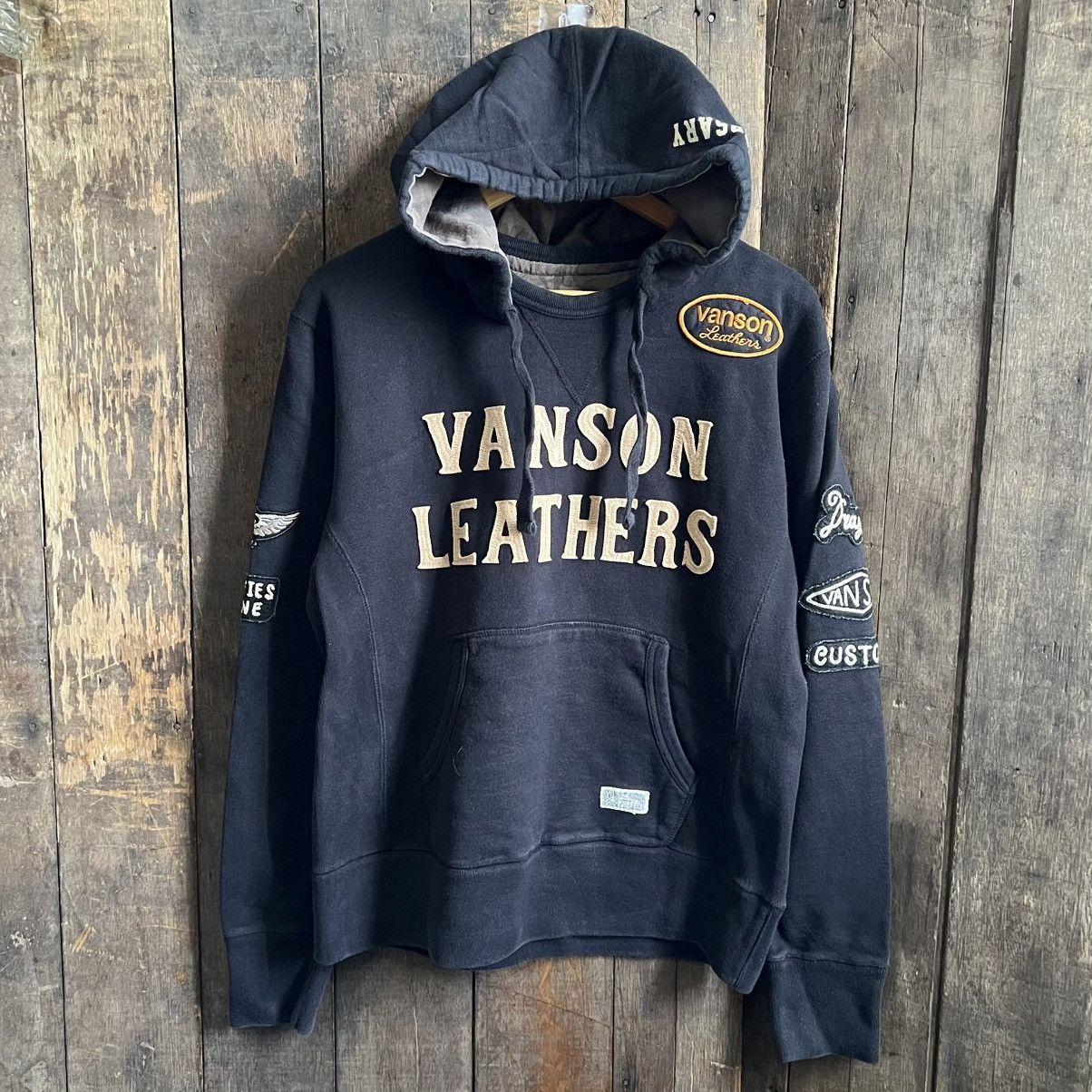 Vanson Leathers Vintage Vanson Leather Hoodie Size US L / EU 52-54 / 3 - 1 Thumbnail