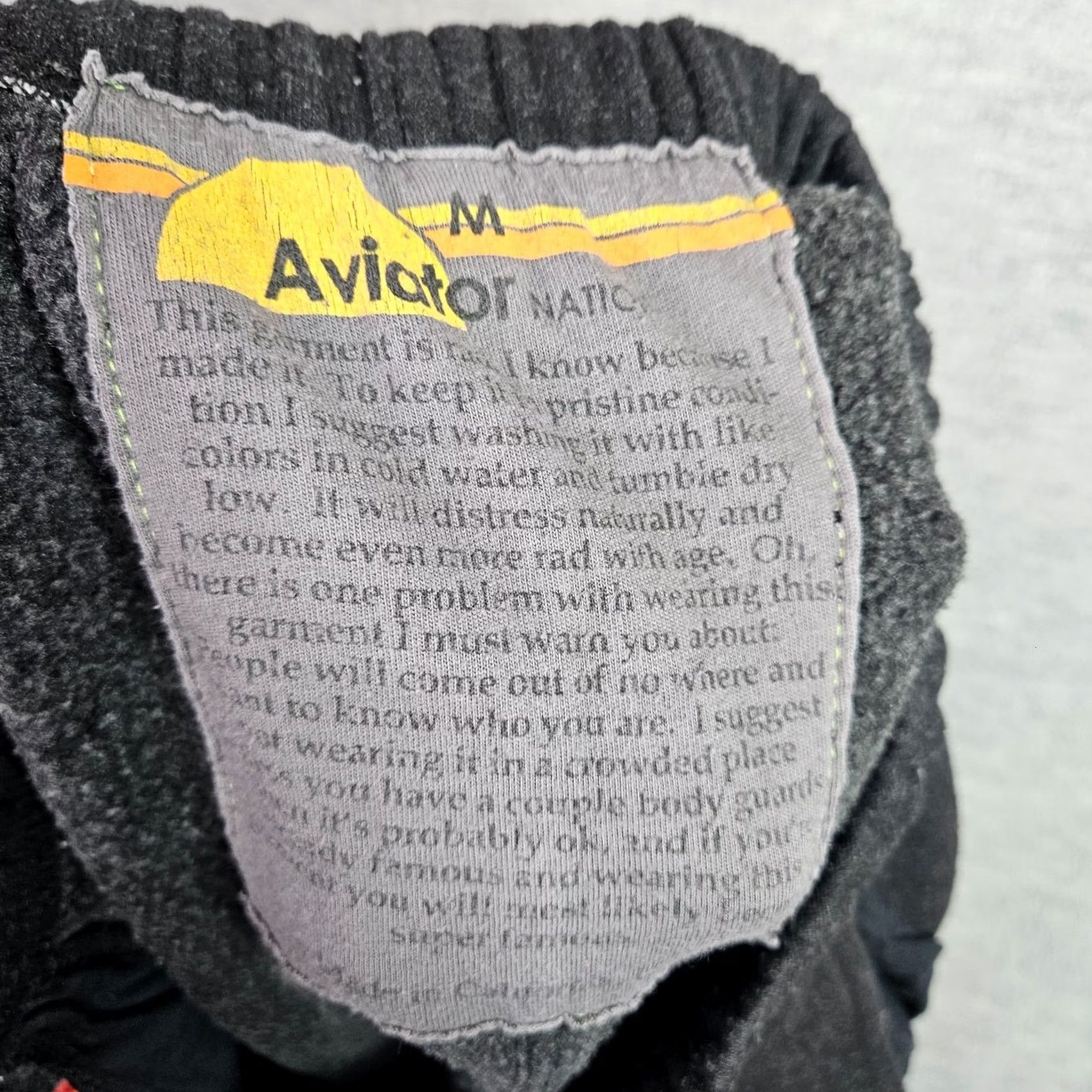 Aviator Nation Aviator Nation Sweatpants Unisex Adult M Black Red Heart Joggers Size 32" / US 10 / IT 46 - 6 Thumbnail