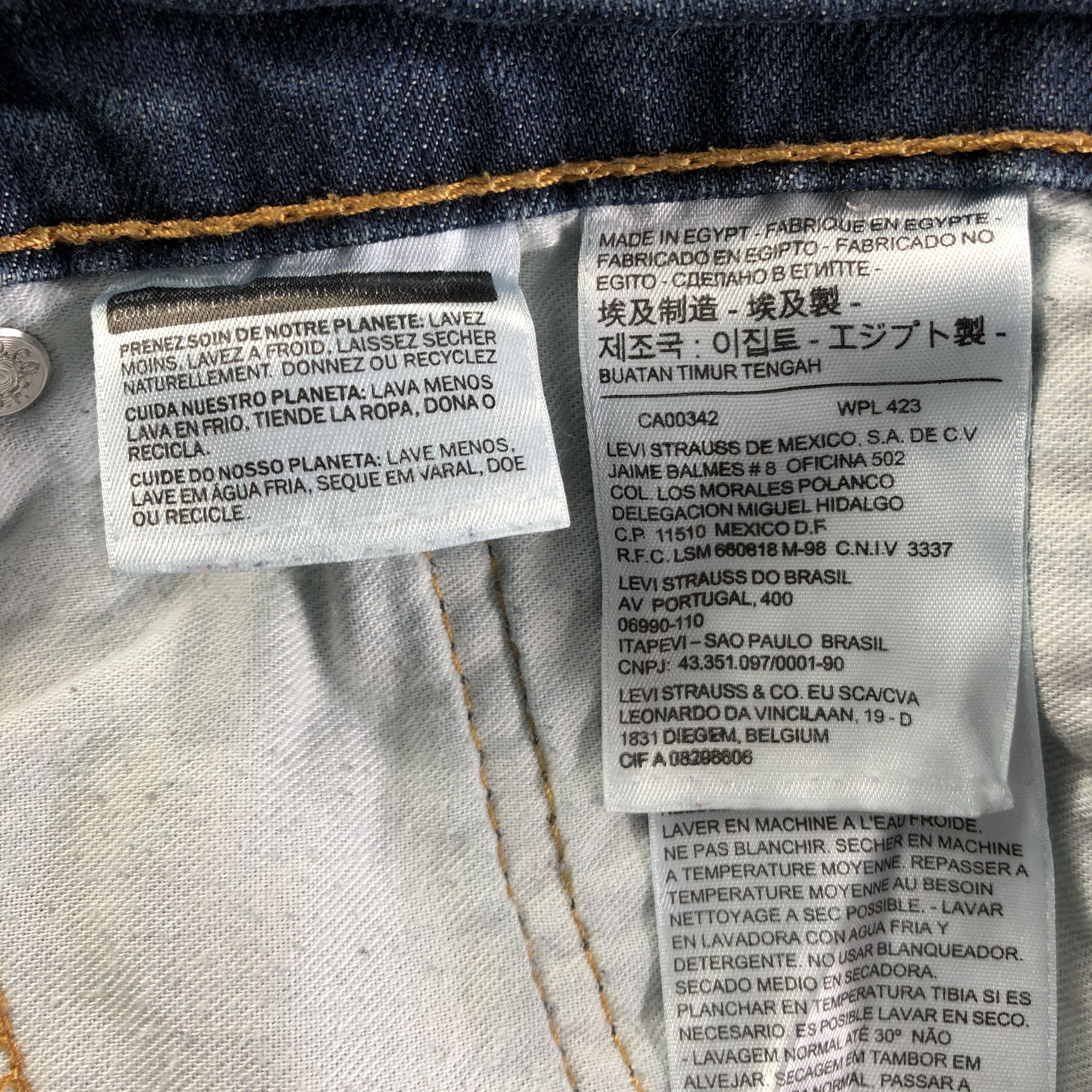Levi's Vintage Blue Wash Levis 502 Jeans-J3442 Size US 34 / EU 50 - 9 Thumbnail