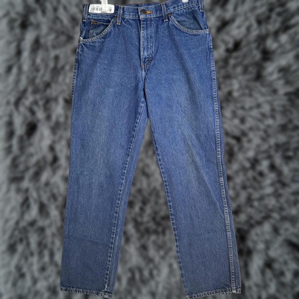Dickies Dickies Jeans Mens 32x34 Blue Straight Leg Denim Classic Workwear 100% Cotton Vintage USA Industrial Work Jeans Mens Regular 34 Inseam Size US 32 / EU 48 - 1 Thumbnail