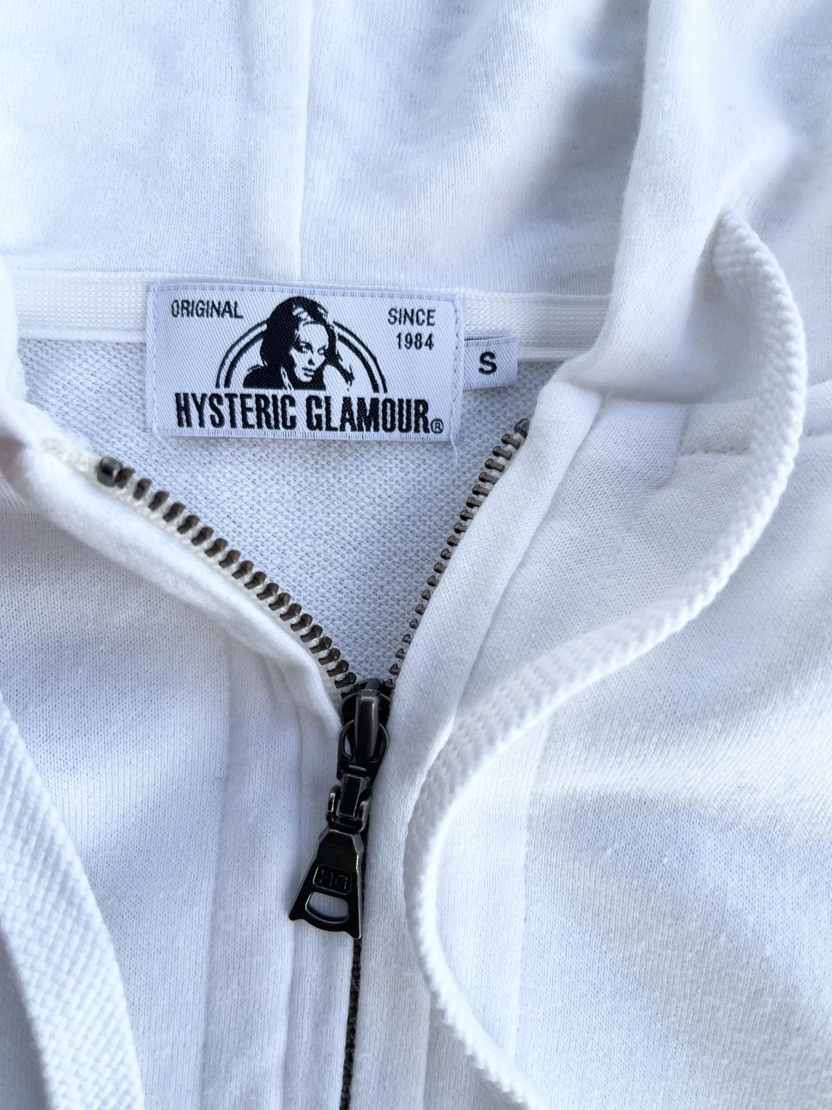 トップス hysteric glamour zip hoodie 00s grange Vintage Hysteric Glamour Hoodie Full Zip Sweatshirt Big Logo