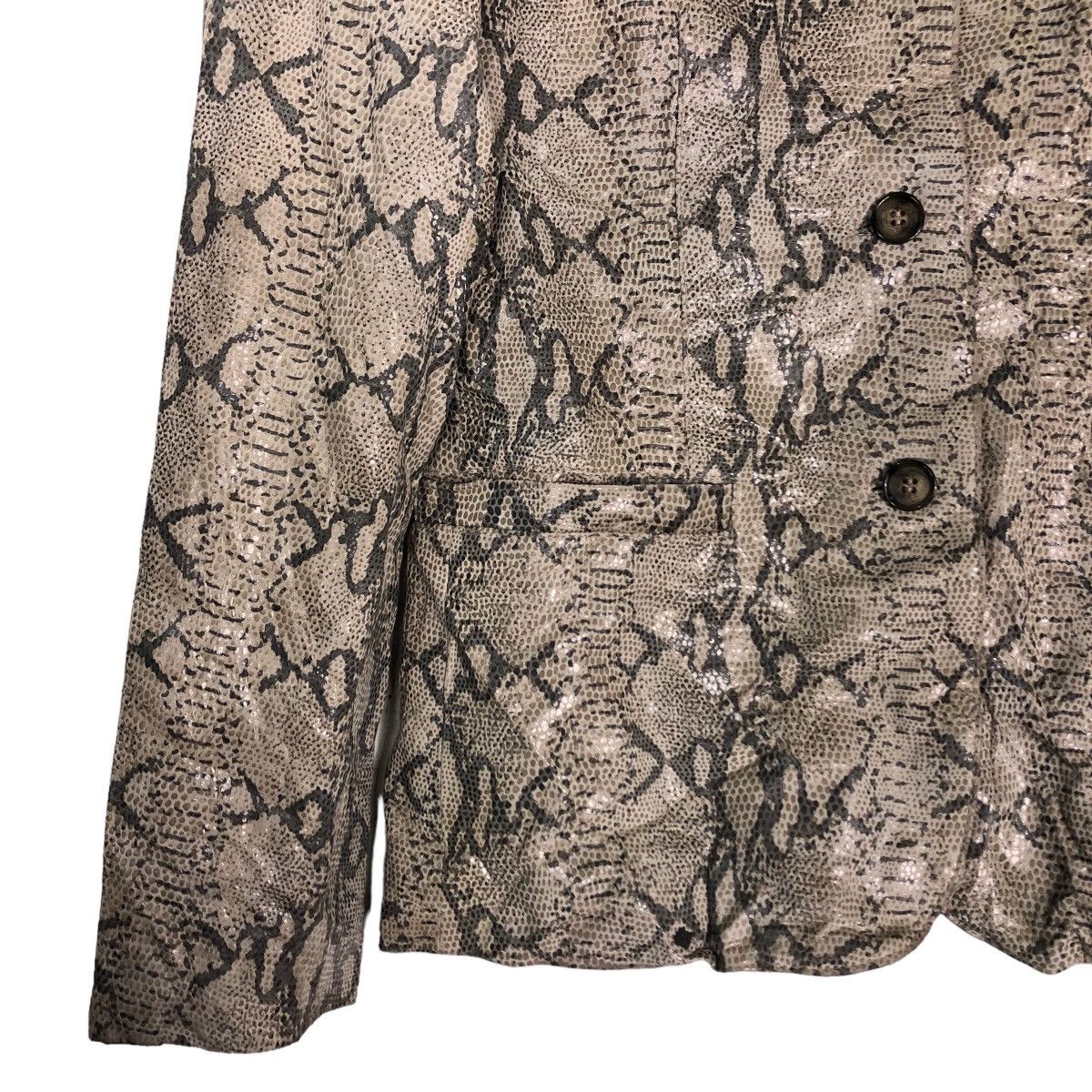 Japanese Brand 🔥Snake Skin Leather Jacket Double Breast Shato Japan Made Size US S / EU 44-46 / 1 - 4 Thumbnail