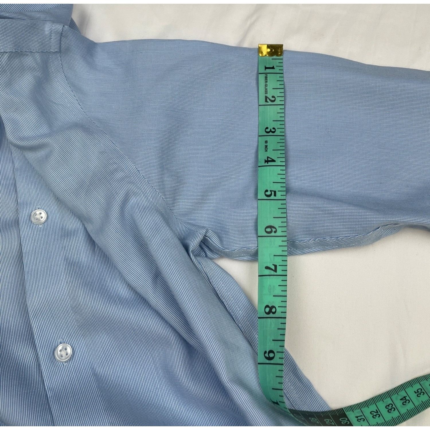 Calvin Klein Calvin Klein Men's Blue Button Up Shirt Slim, Stretch Size S Size US S / EU 44-46 / 1 - 11 Thumbnail