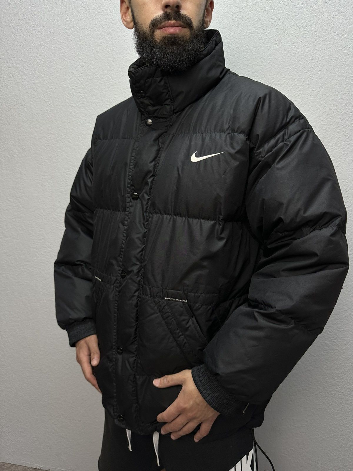 Nike Rare 90’s Vintage Nike Down Puffer Jacket Big Swoosh Logo Size US M / EU 48-50 / 2 - 5 Thumbnail