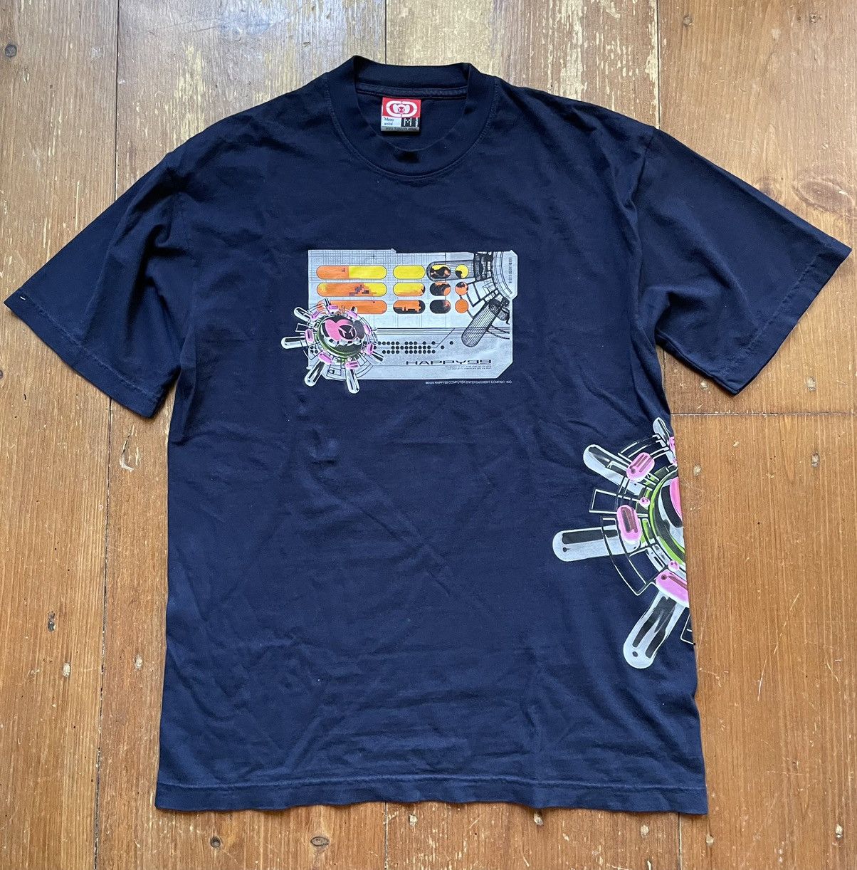 Happy99 Happy 99 orbital navy T shirt medium | Grailed