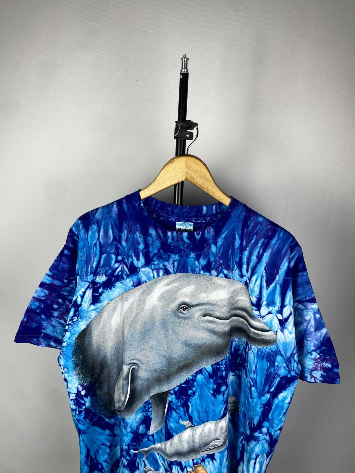 Other Vintage 90s AOP All Over Print T Shirt Dolphins Ocean Size US XL / EU 56 / 4 - 2 Thumbnail