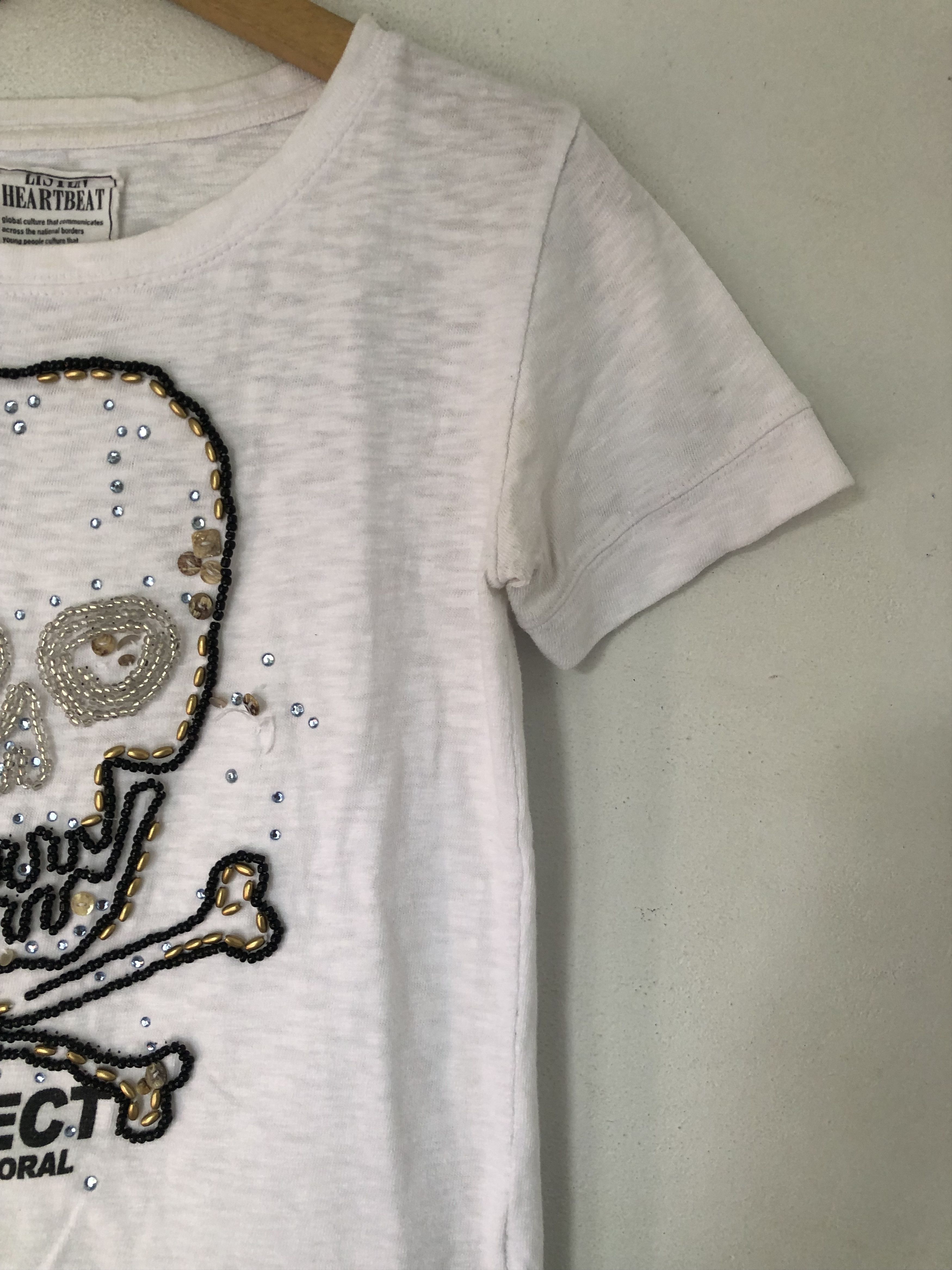 KMRii Japanese Gothic Poem Skull Heartbeat Size L / US 10 / IT 46 - 3 Thumbnail