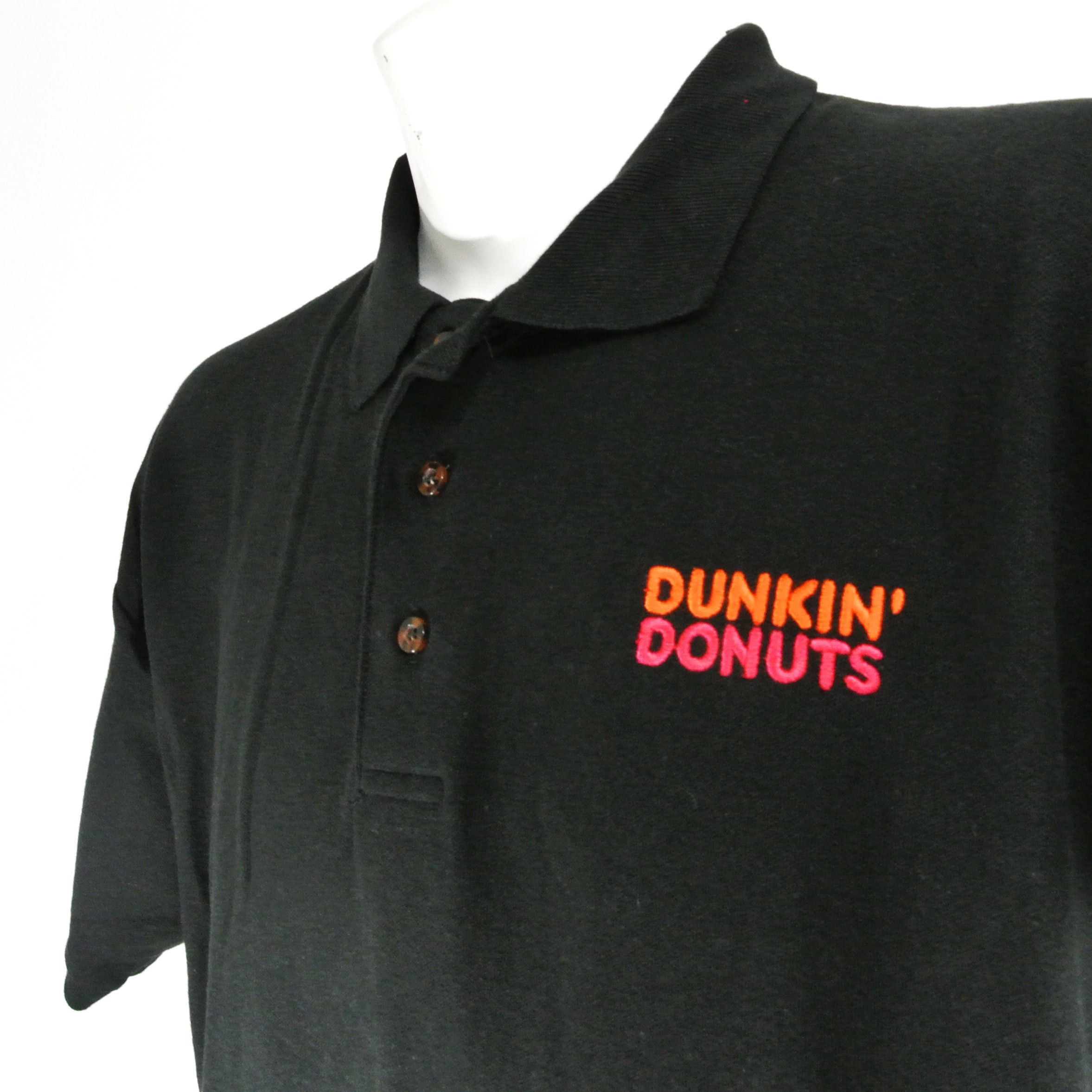 Mando DUNKIN' DONUTS Employee Uniform Black Polo Shirt Grailed