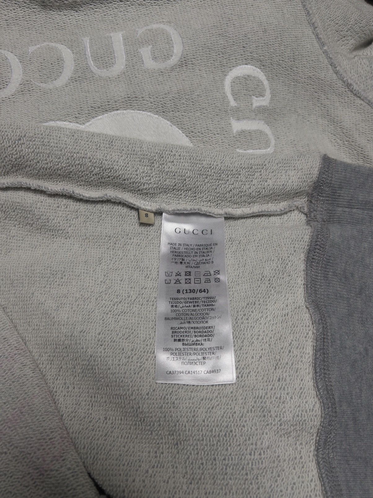 Gucci Gucci Interlocking G Cotton Hoodie Size XXS / US 00 / IT 34 - 6 Thumbnail