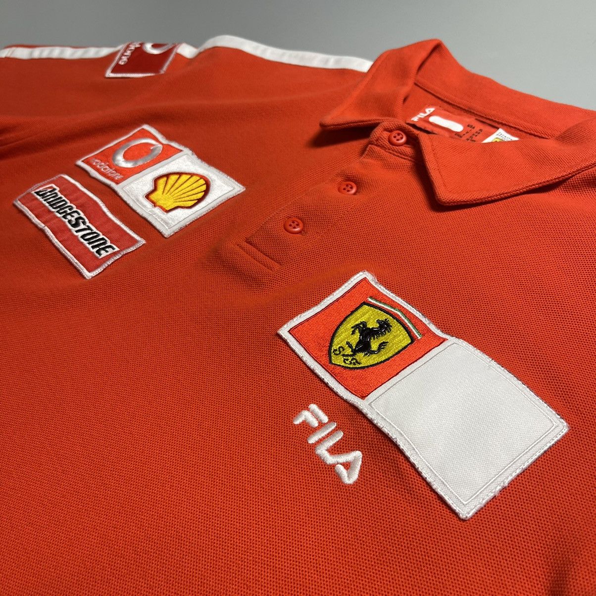 Ferrari × Fila × Vintage FILA x FERRARI FORMULA 1 VINTAGE TEAM POLO 2003 Size US XL / EU 56 / 4 - 4 Thumbnail