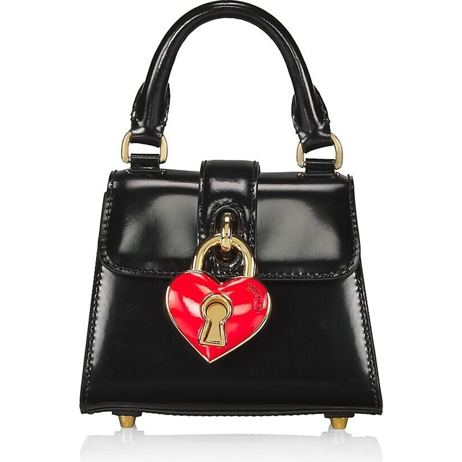 Moschino SS23 MOSCHINO Couture Jeremy Scott Heart Lock Top Handbag Size ONE SIZE - 2 Thumbnail