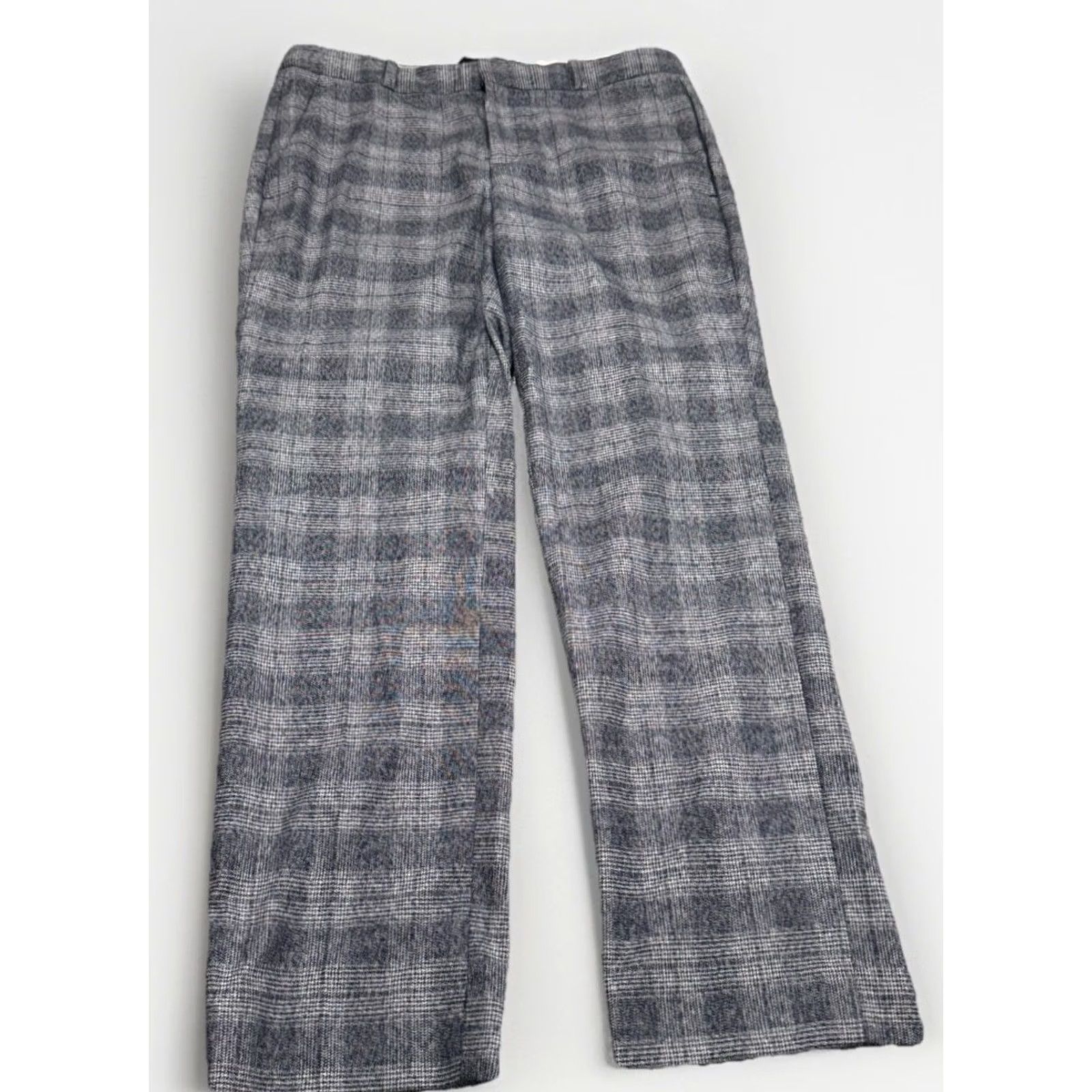 Banana Republic Banana Republic Gray Plaid Suit Jacket Pants Set 6P Petite Women 31 in Waist 28 in Inseam 2 Piece Size 28" / US 6 / IT 42 - 3 Thumbnail