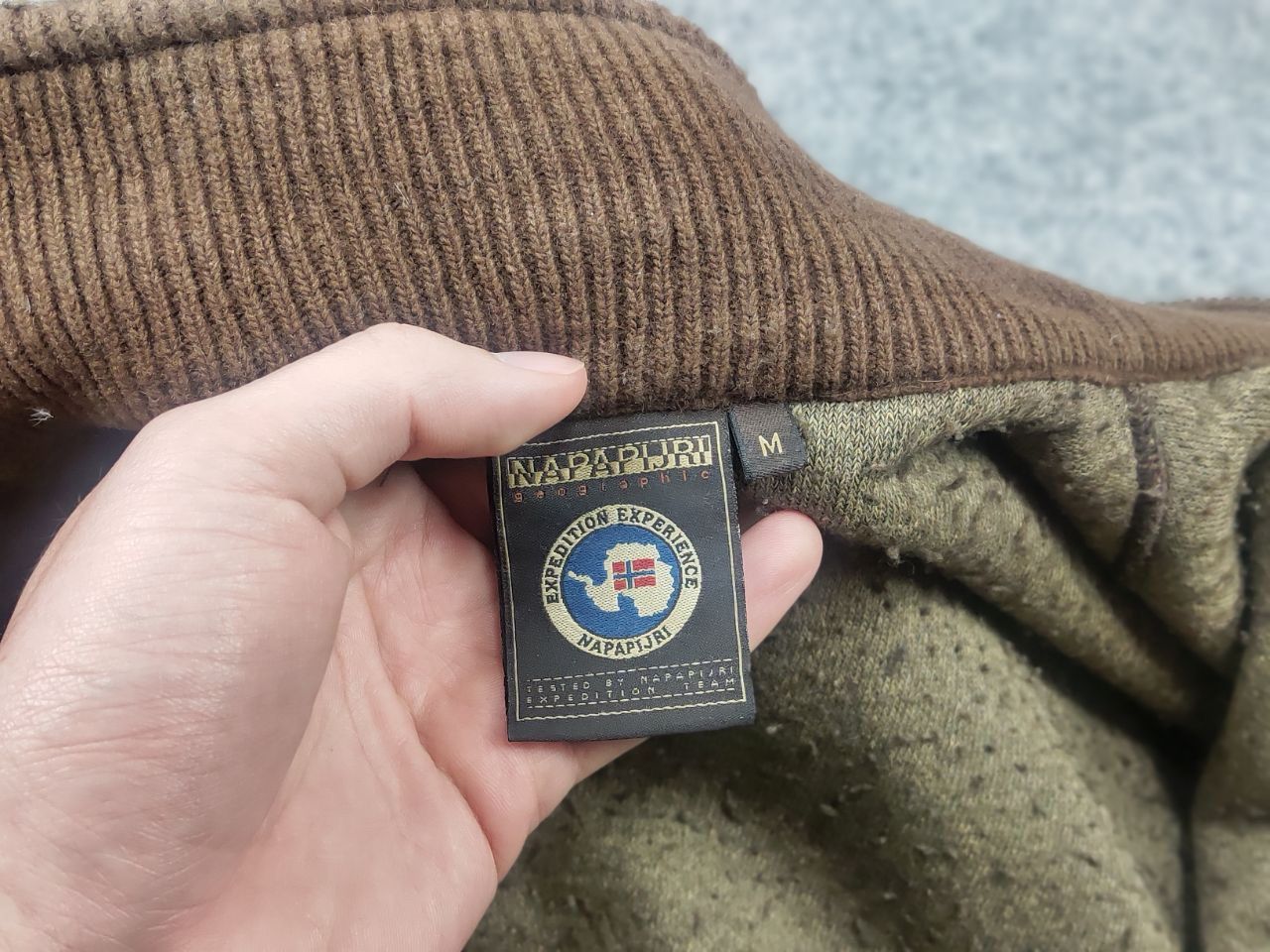 Napapijri Vintage Napapijri Sherpa Fleece Knit Sleeves Zip Pullover Size US M / EU 48-50 / 2 - 15 Thumbnail
