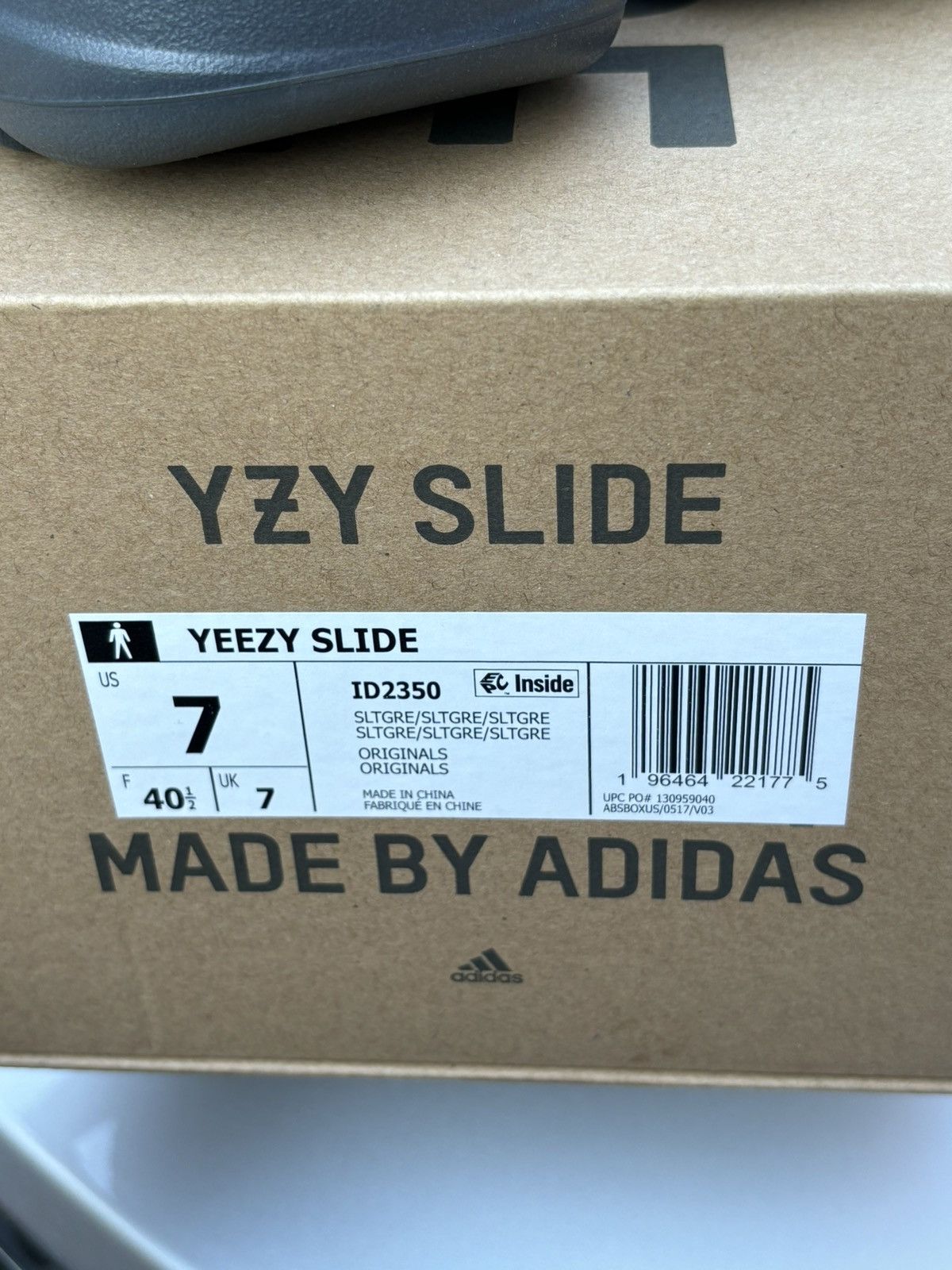Yeezy adidas Yeezy Slide Slate Grey Size 7 ID2350 Size US 7 / EU 40 - 6 Thumbnail