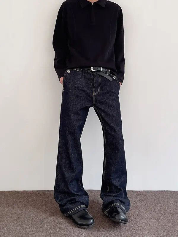 VIBE Blue Wide Leg Flare Jeans Size US 32 / EU 48 - 4 Thumbnail