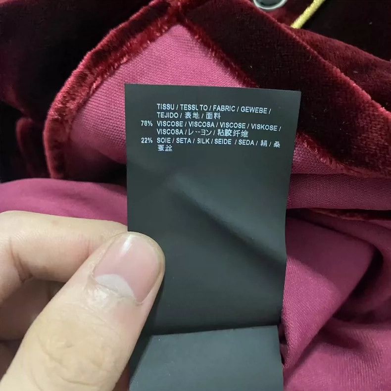 Saint Laurent Paris Saint Laurent Paris 16 FW Court Shirt with Red Velvet and G Size US XS / EU 42 / 0 - 6 Thumbnail
