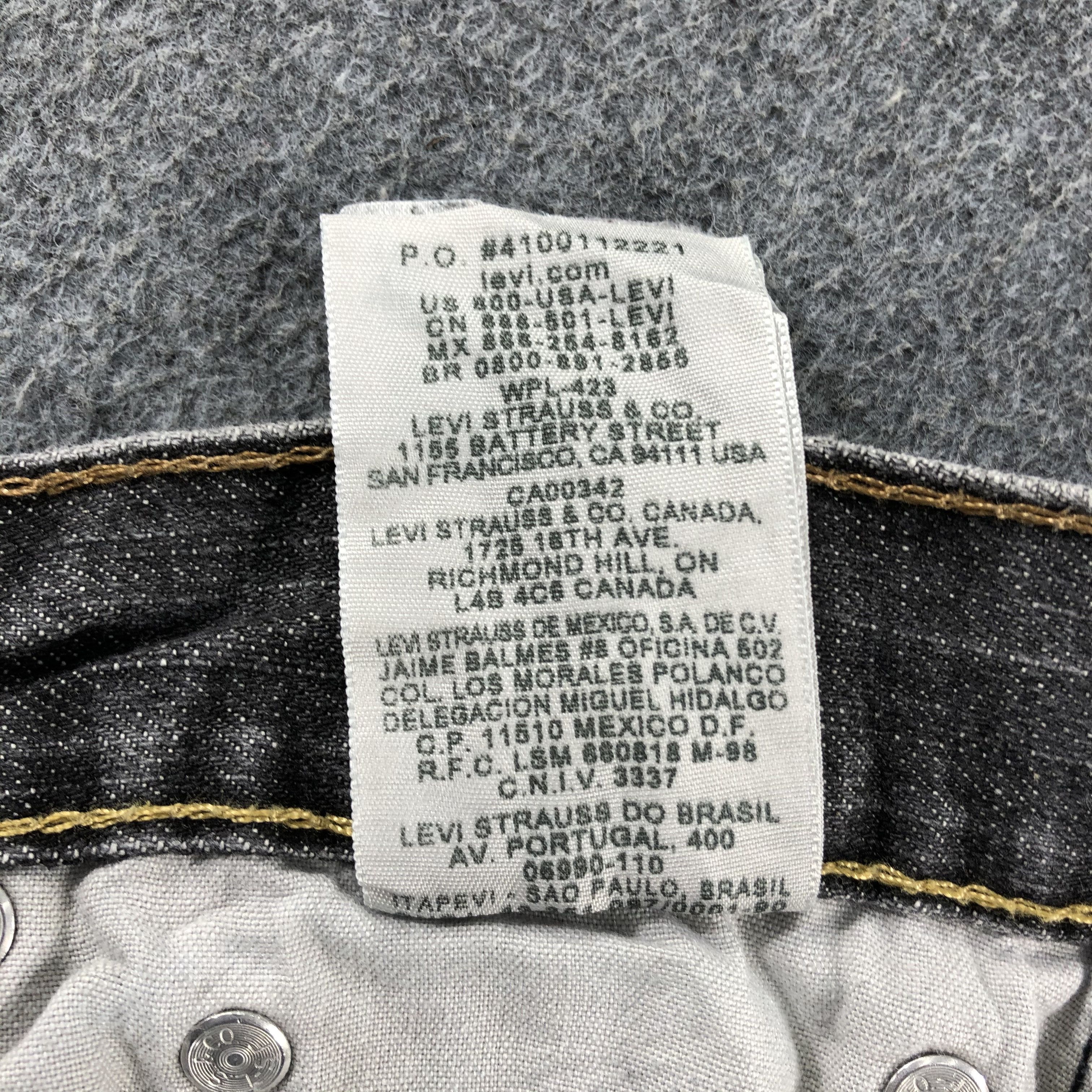 Levi's Vintage Faded Black Levis 514 Jeans-J2620 Size US 30 / EU 46 - 12 Thumbnail