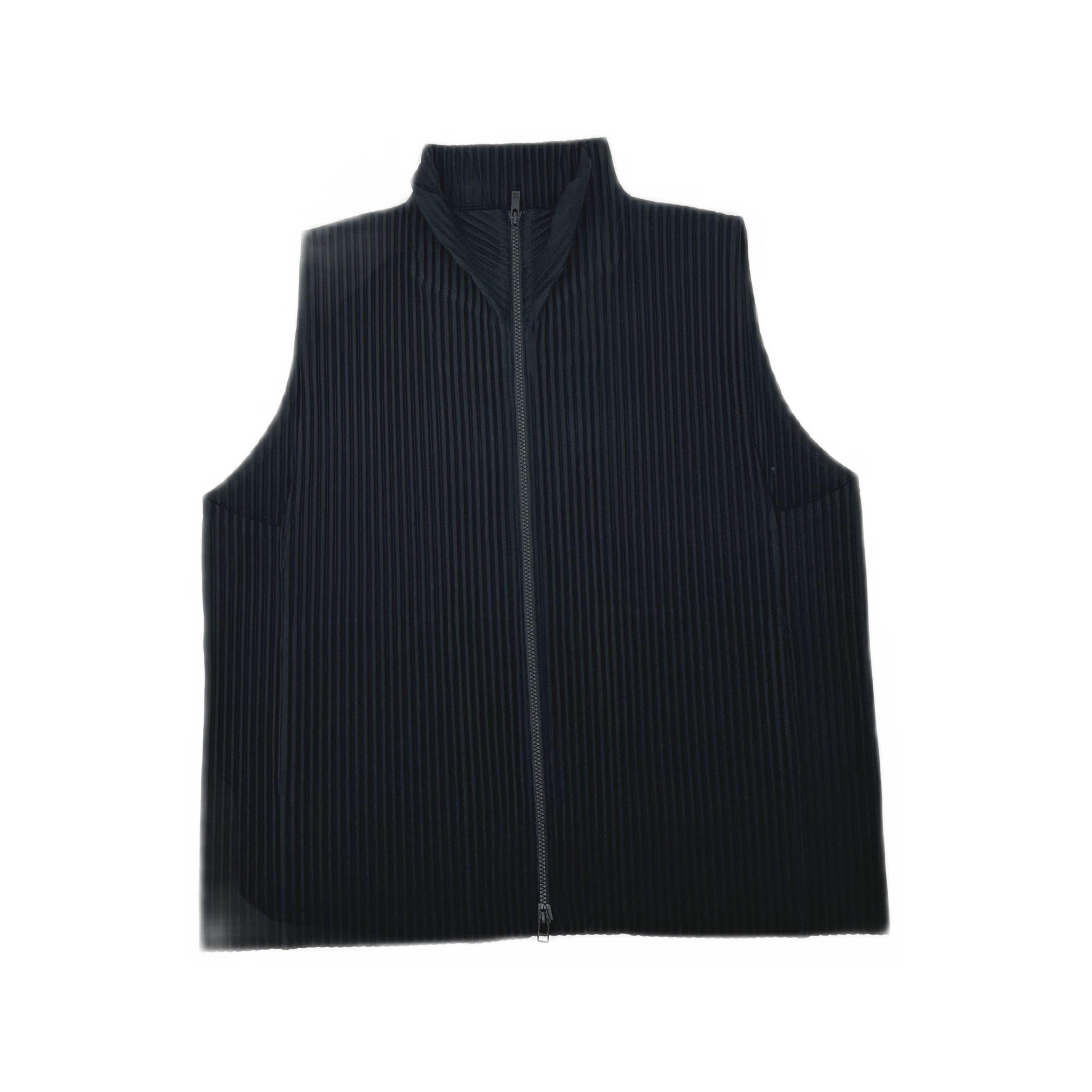 Issey Miyake Homme Plissé Issey Miyake Pleated Zip Vest Size 3 Size US L / EU 52-54 / 3 - 1 Thumbnail