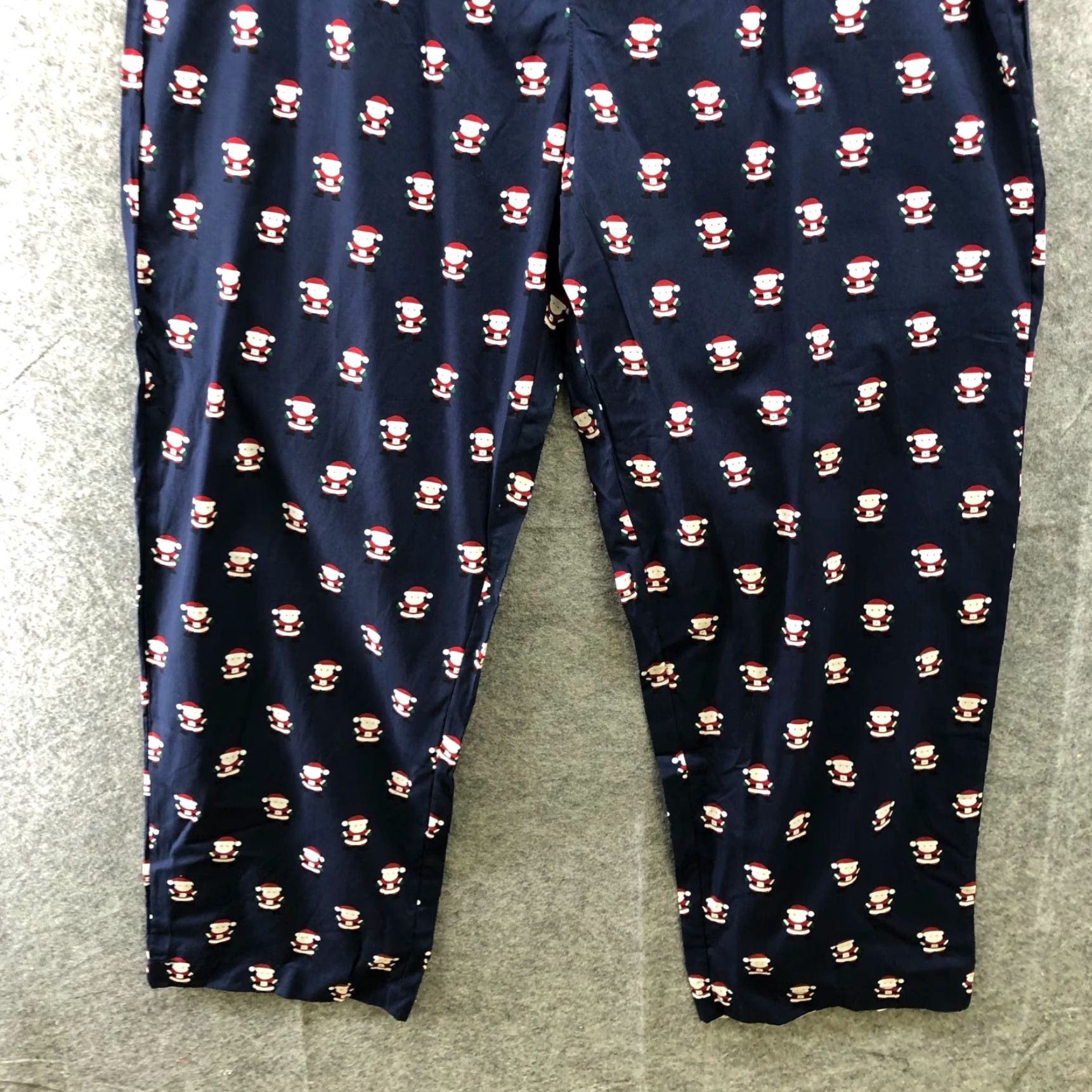 Club Room VINTAGE Club Room Men’s Christmas Pajama Pants XXL Navy Cotton Holiday Sleepwear Size US 39 - 4 Thumbnail