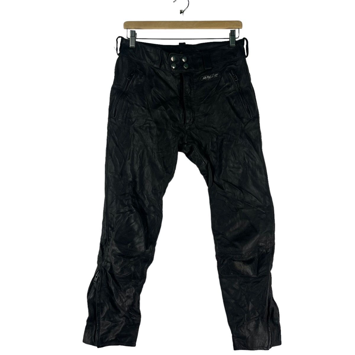 Genuine Leather 🔥Vintage True Leather Racing Pants Inspire Schott Perfecto Size US 32 / EU 48 - 1 Thumbnail