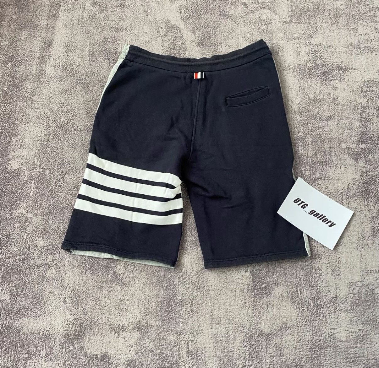 Thom Browne Thom Browne Striped Color Block Grey-Blue Shorts Size US 32 / EU 48 - 2 Thumbnail