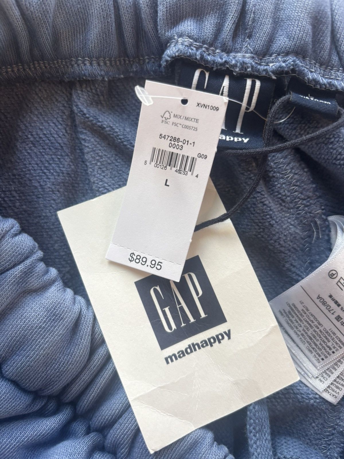 Gap × Madhappy Gap x MadHappy Navy Straight Leg Sweatpants Size Large Size 32" / US 10 / IT 46 - 6 Thumbnail