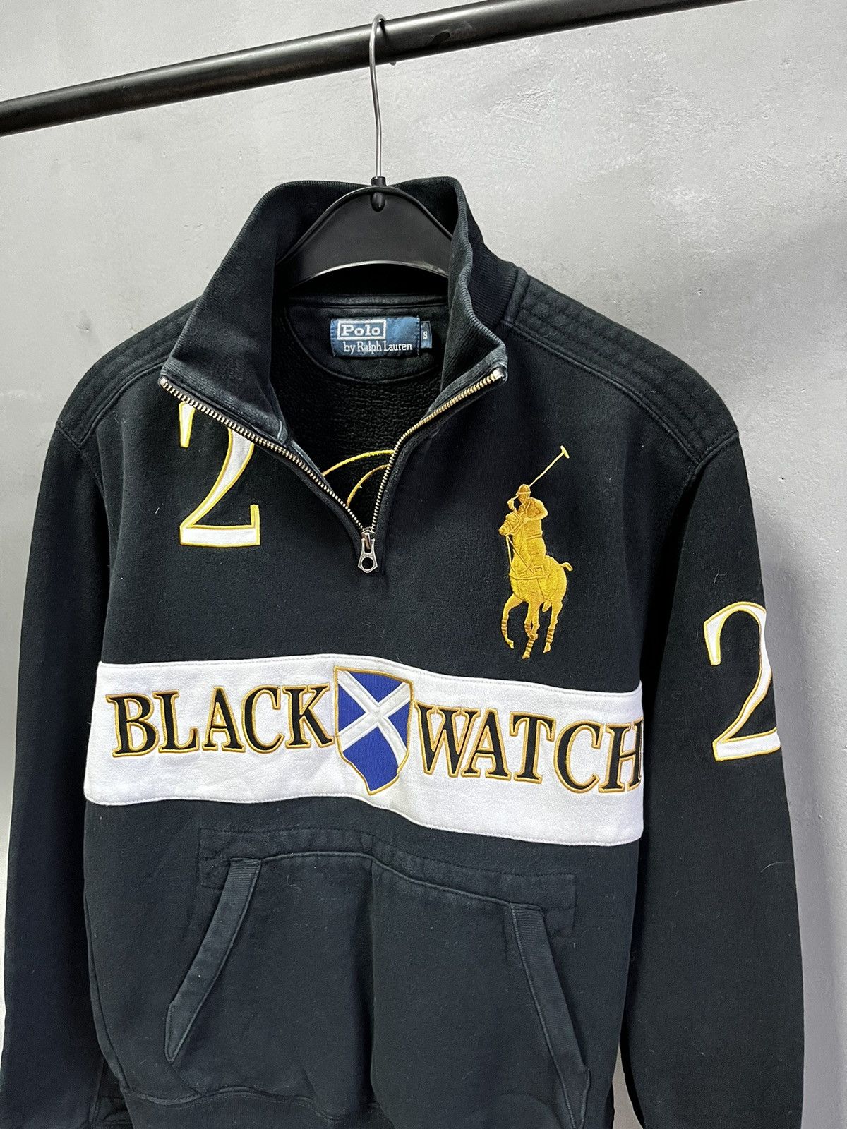Ralph Lauren × Vintage Polo Ralph Lauren Black Watch designer 1/3 zip sweatshirt Size US S / EU 44-46 / 1 - 2 Thumbnail