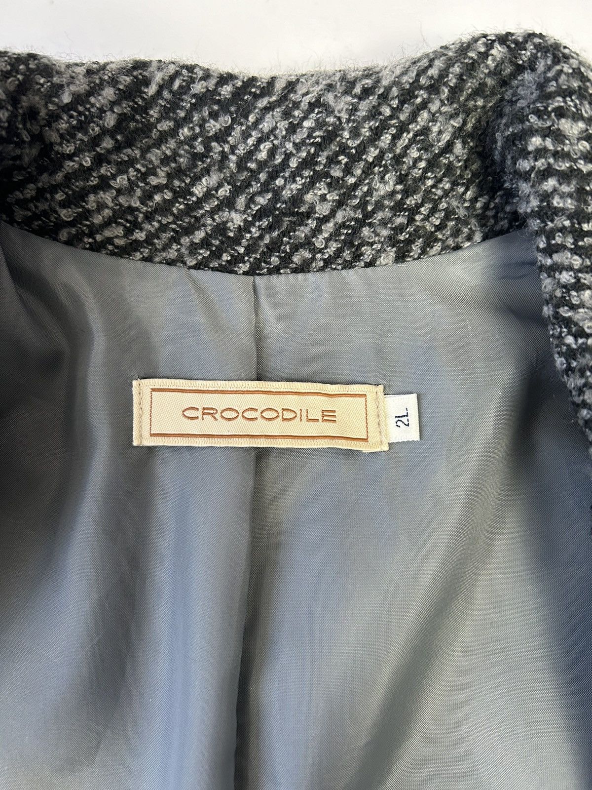 Japanese Brand × Lacoste CROCODILE WOOL GREY COAT Size XL / US 12-14 / IT 48-50 - 4 Thumbnail