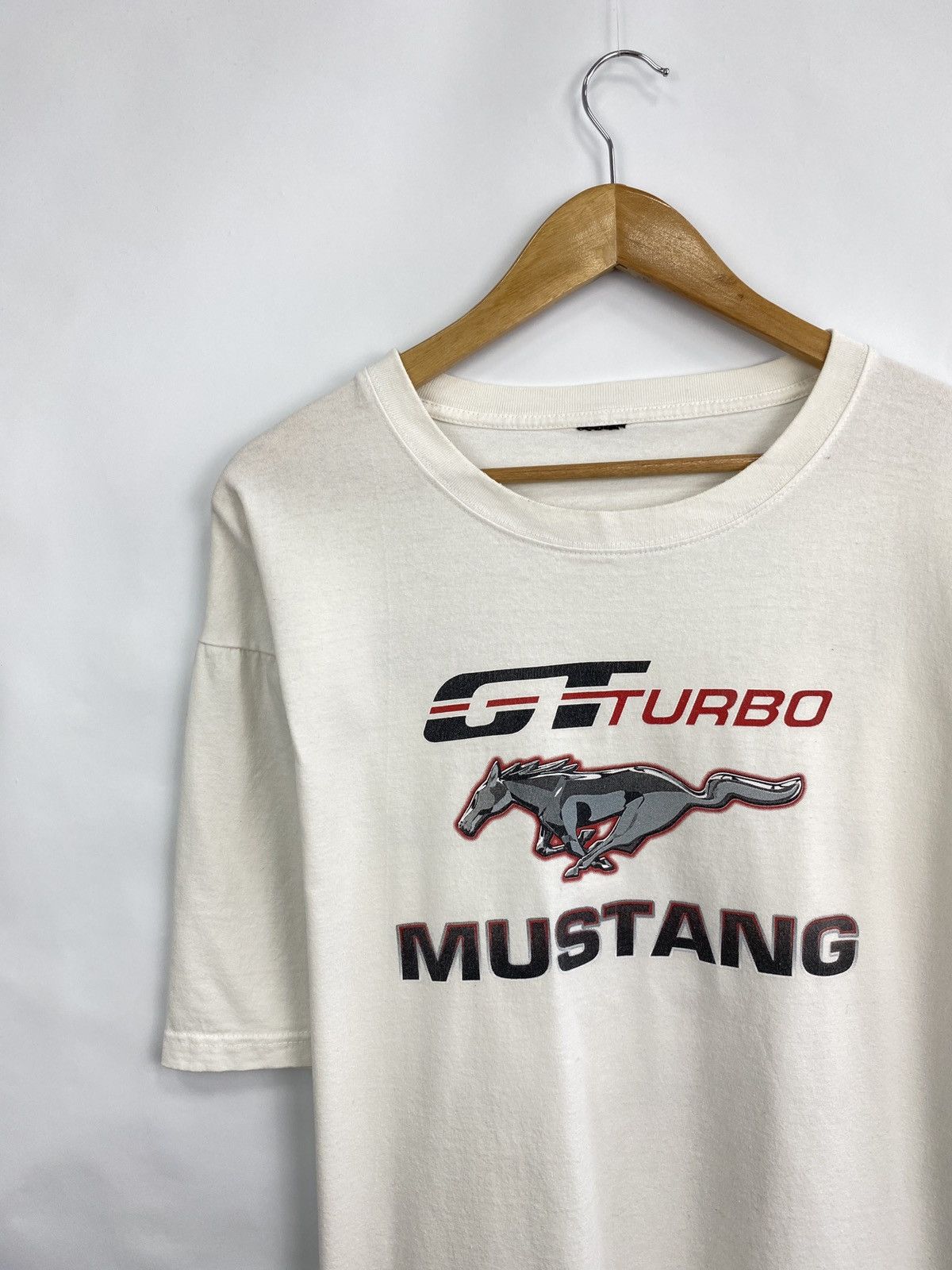 Mustang 🇺🇸 Vintage 90s Mustang GT Turbo Racing tee rare retro hype Size US XL / EU 56 / 4 - 6 Thumbnail
