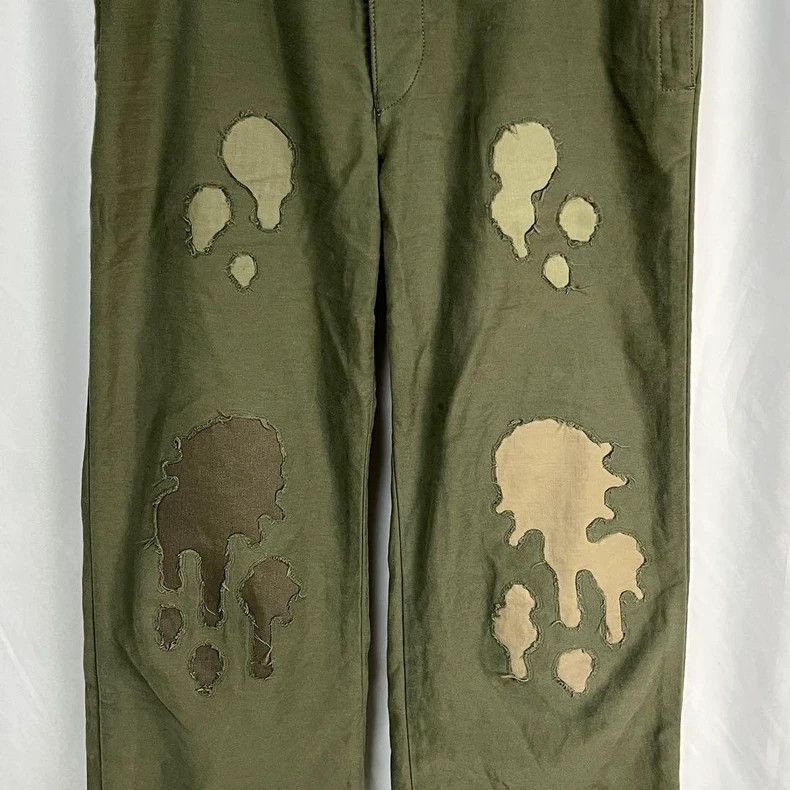 Number (N)ine Number (N)ine Size 2 02ss dark green destroys ink pants 250 Size US 32 / EU 48 - 3 Thumbnail