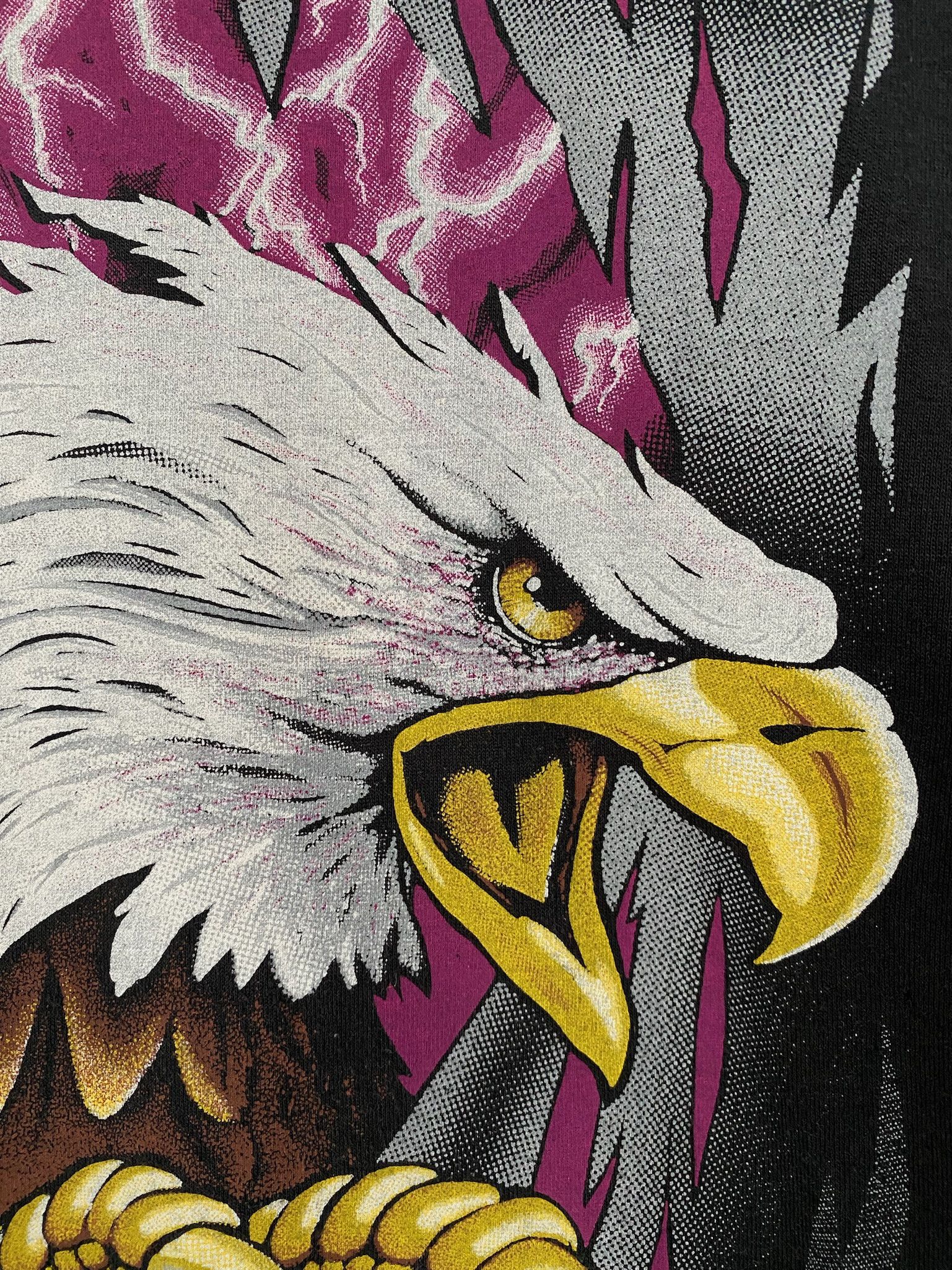 Vintage 90’s Eagle Lightning Smoky Mountains T-shirt Small Size US S / EU 44-46 / 1 - 2 Thumbnail