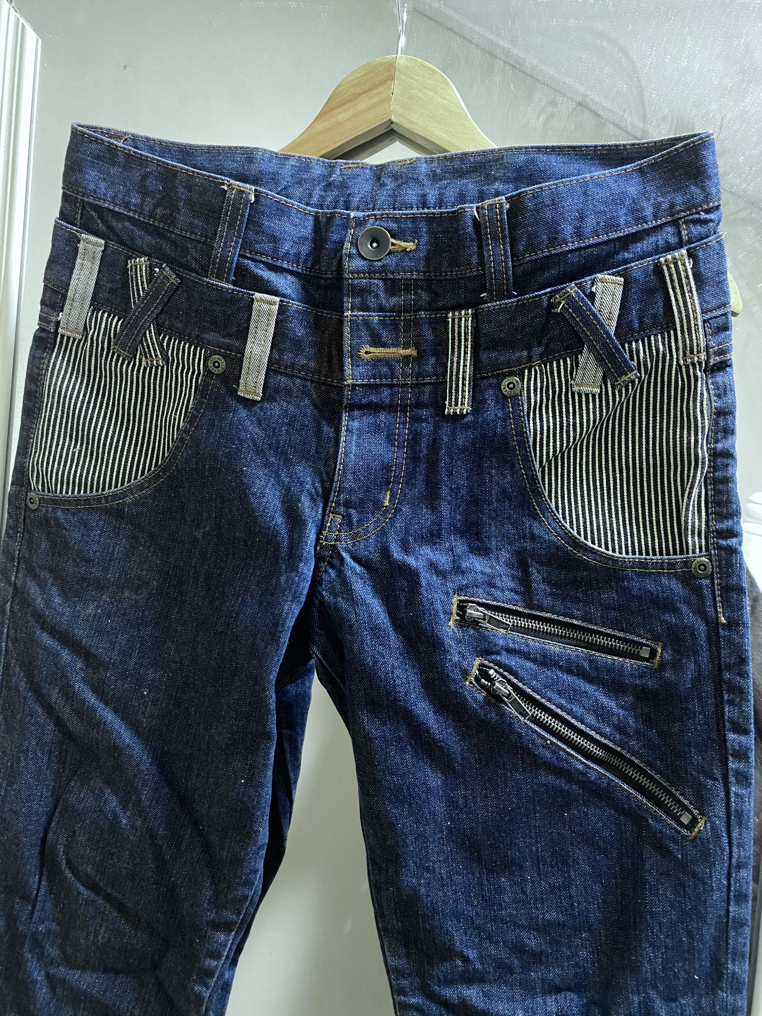 Japanese Brand Japanese Archival Double Waist Custom Jeans Size US 32 / EU 48 - 2 Thumbnail