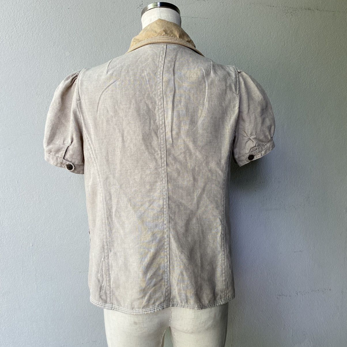 Kapital KAPITAL Vintage Double-Breasted Puff Sleeve Jacket Size XS / US 0-2 / IT 36-38 - 20 Thumbnail