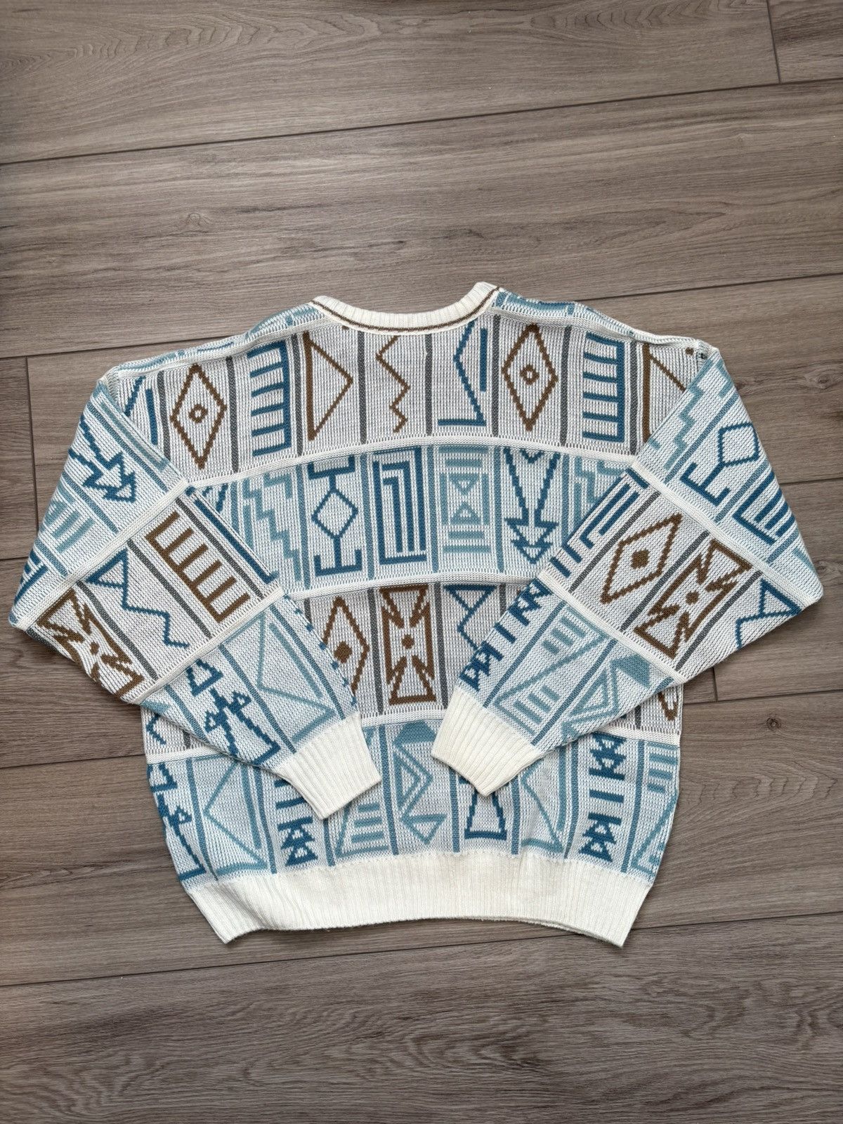 Sears × Vintage Vintage Sears Abstract Shapes Sweater Large Size US L / EU 52-54 / 3 - 4 Thumbnail