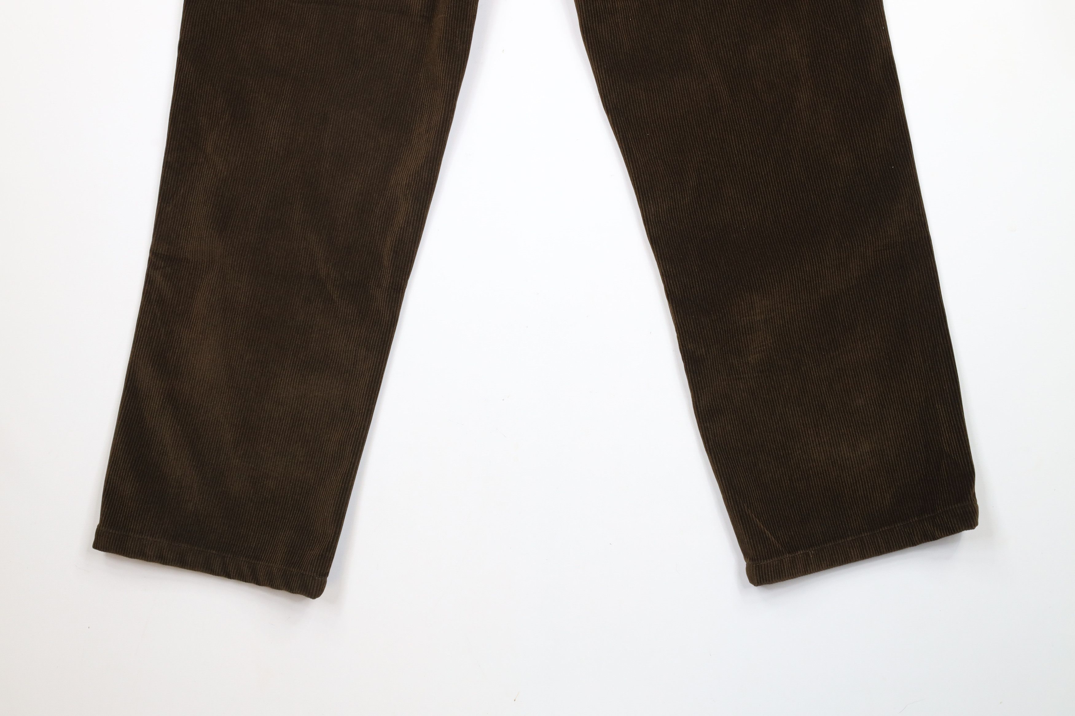 Vintage Vintage 90s Streetwear Leg Corduroy Chino Pants Brown Size US 32 / EU 48 - 10 Thumbnail
