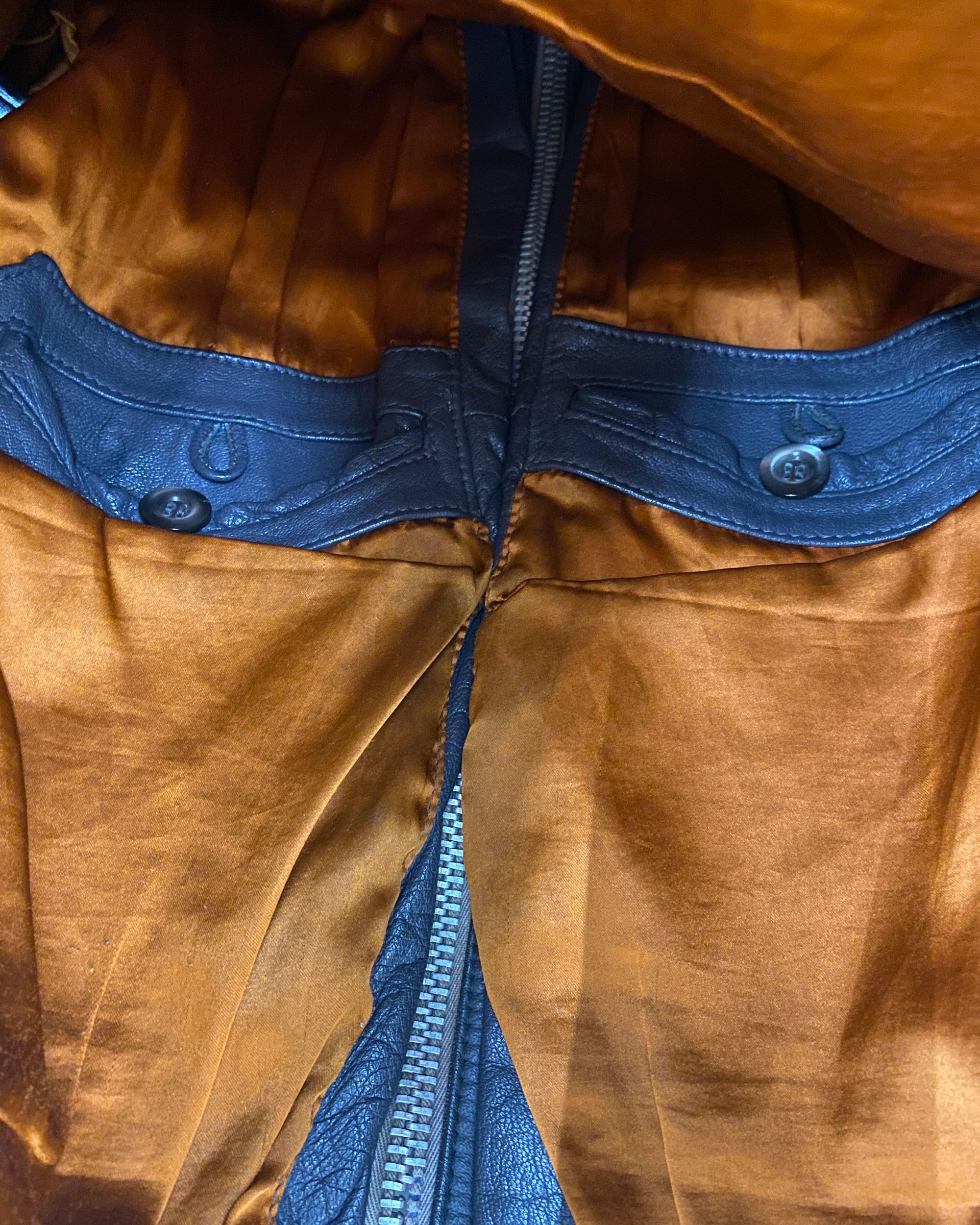 Vintage 1970s German Leather Flightjacket Size US L / EU 52-54 / 3 - 10 Thumbnail