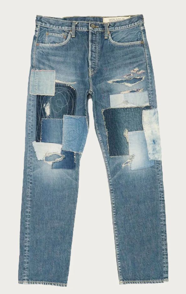 Kapital 14oz Denim 5P Monkey Cisco Blue Size US 34 / EU 50 - 1 Thumbnail