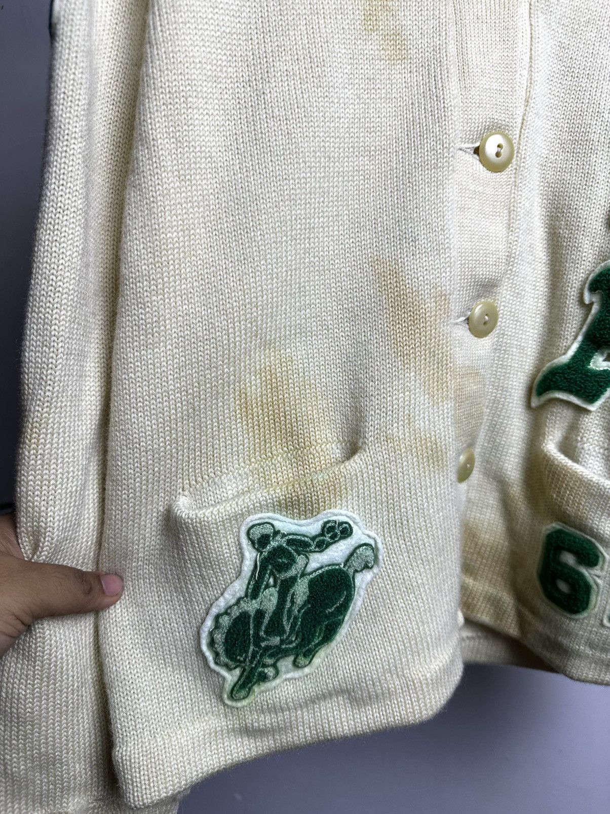 Vintage 60’s Letterman Wool Cardigan Varsity Size US S / EU 44-46 / 1 - 7 Thumbnail