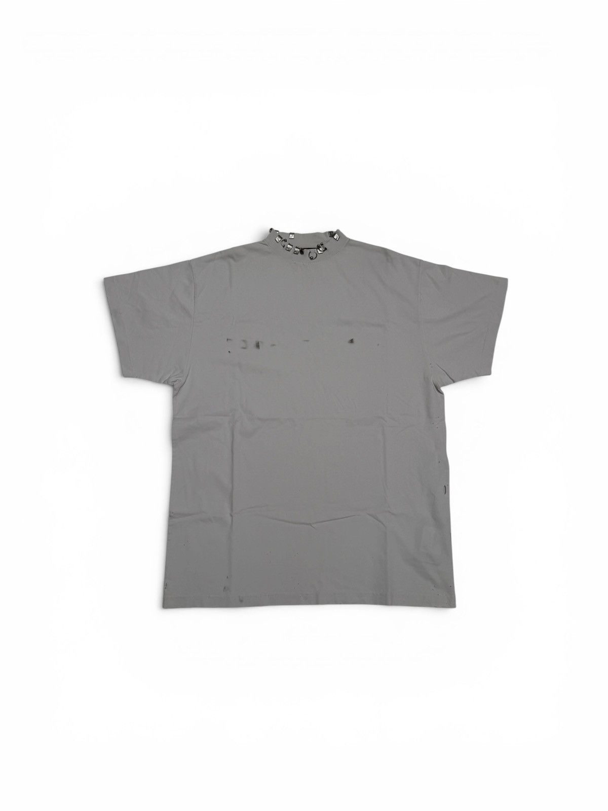Balenciaga Balenciaga Piercings Collar Oversized Tee Shirt Off White Size US M / EU 48-50 / 2 - 1 Thumbnail