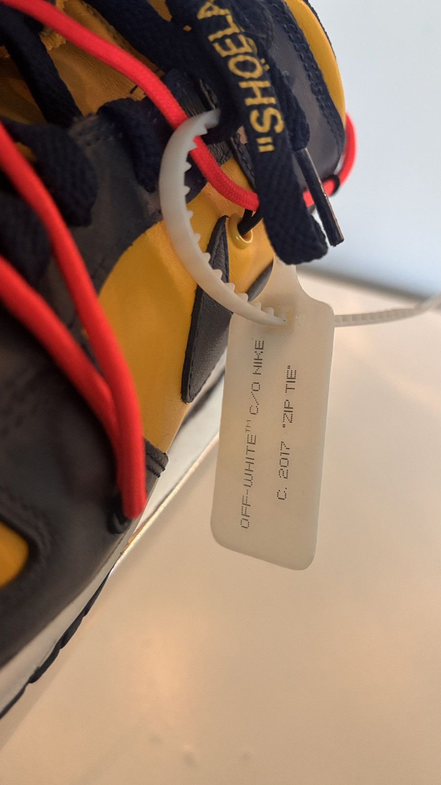 Nike × Off-White Nike X Off-White Dunk slow University Gold Size US 13 / EU 46 - 7 Thumbnail