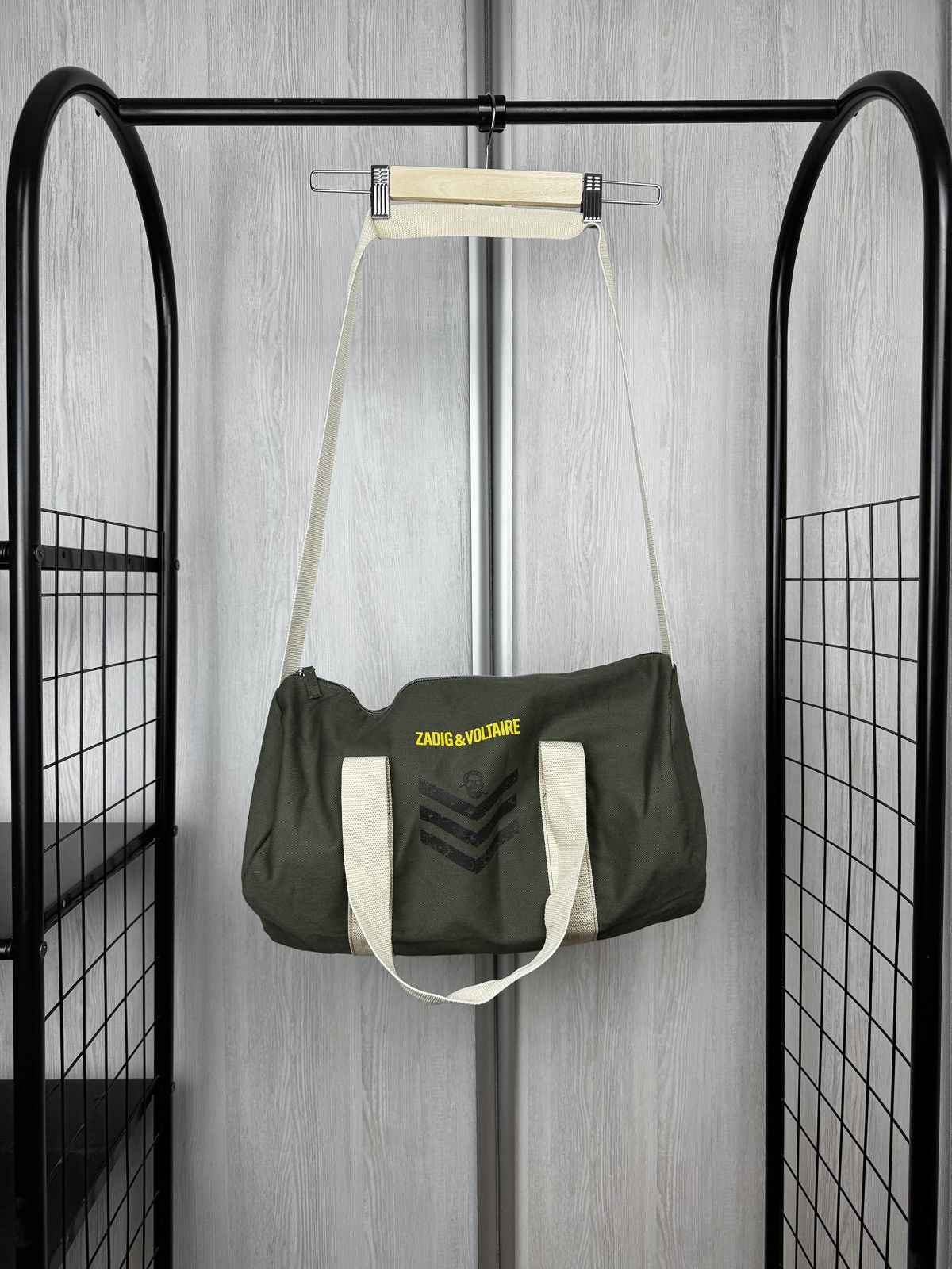 Zadig & Voltaire Zadig & Voltaire khaki green cotton travel bag Size ONE SIZE - 2 Thumbnail