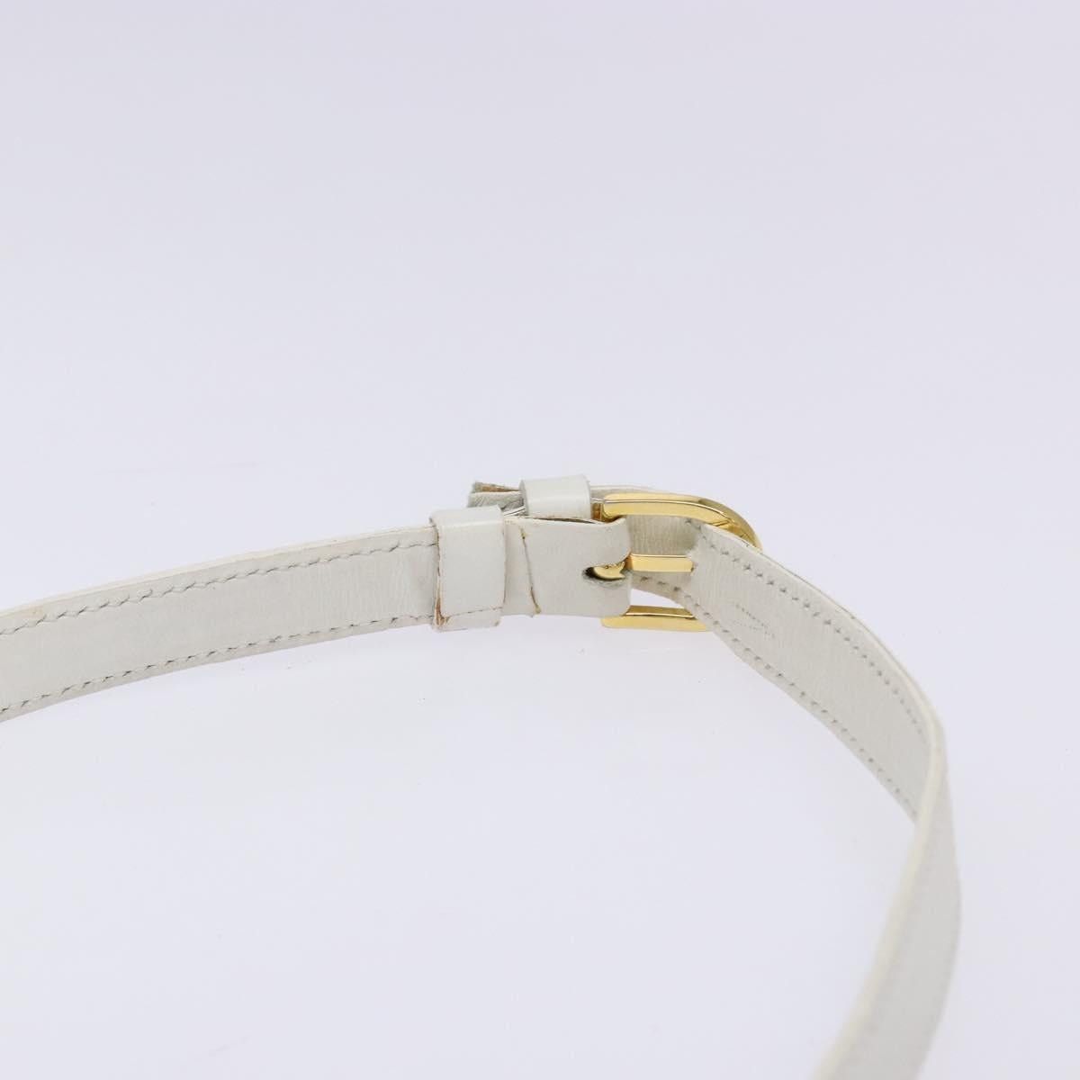 Celine CELINE Shoulder Bag Leather Gold White Size ONE SIZE - 8 Thumbnail