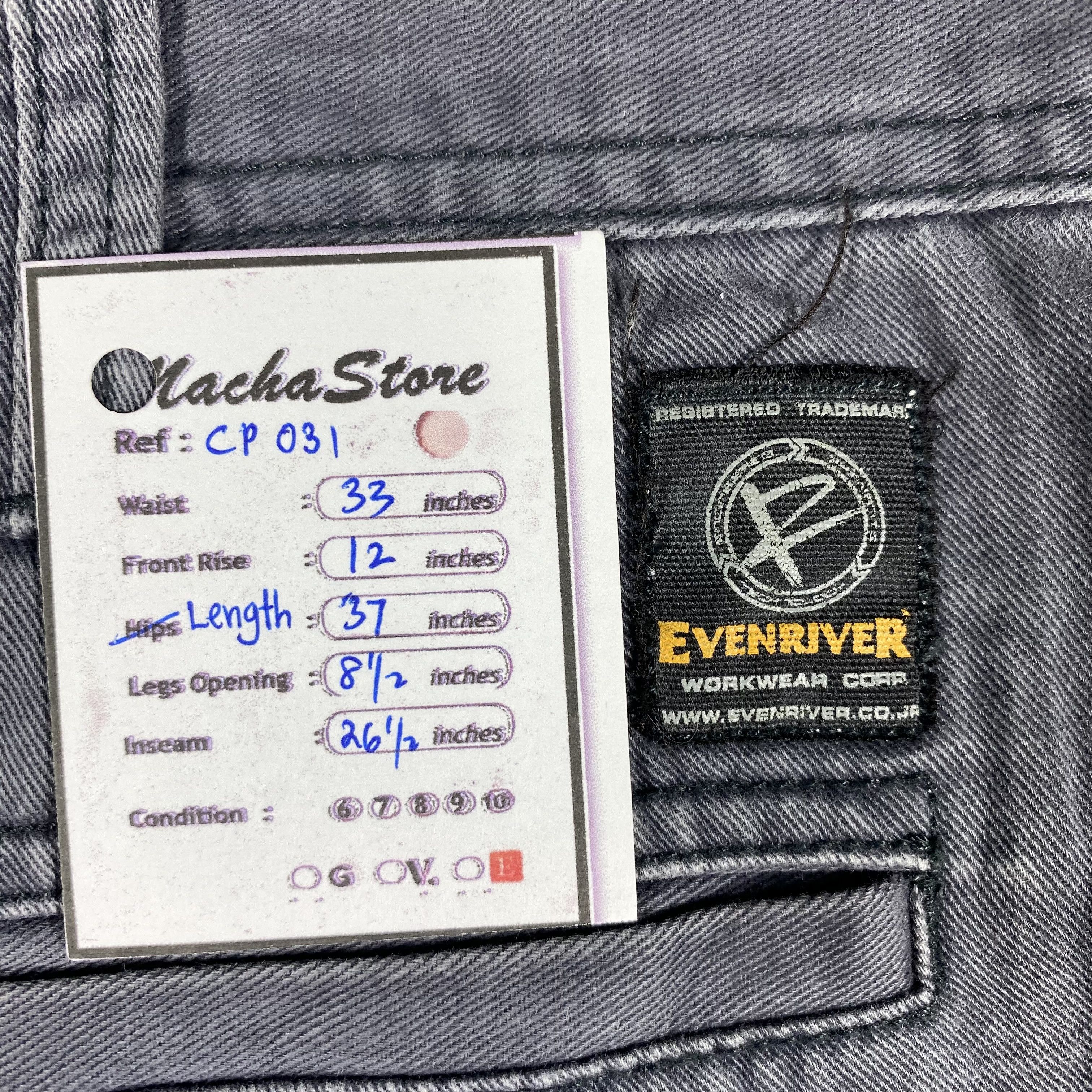 Japanese Brand Japanese Faded Evenriver Multipocket Tactical Cargo Pants Size US 33 - 8 Thumbnail