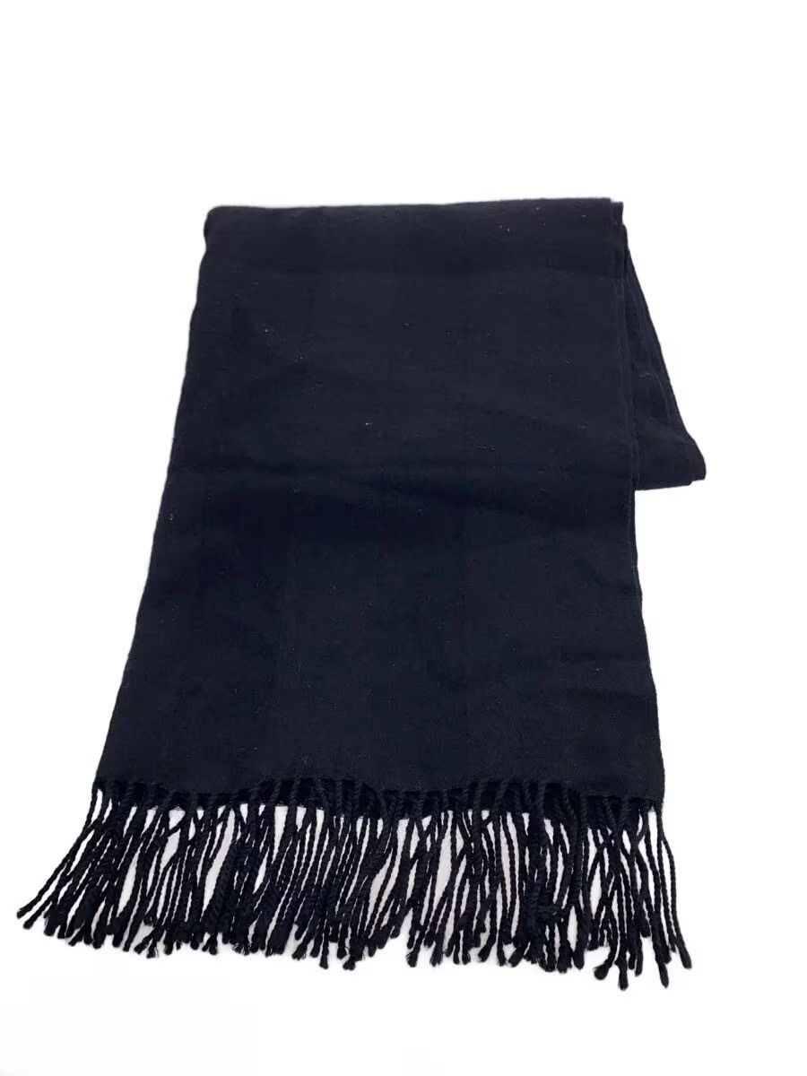 Yohji Yamamoto yohji yamamoto POUR HOMME/Wool/Black/Solid/Scarf Size ONE SIZE - 1 Thumbnail