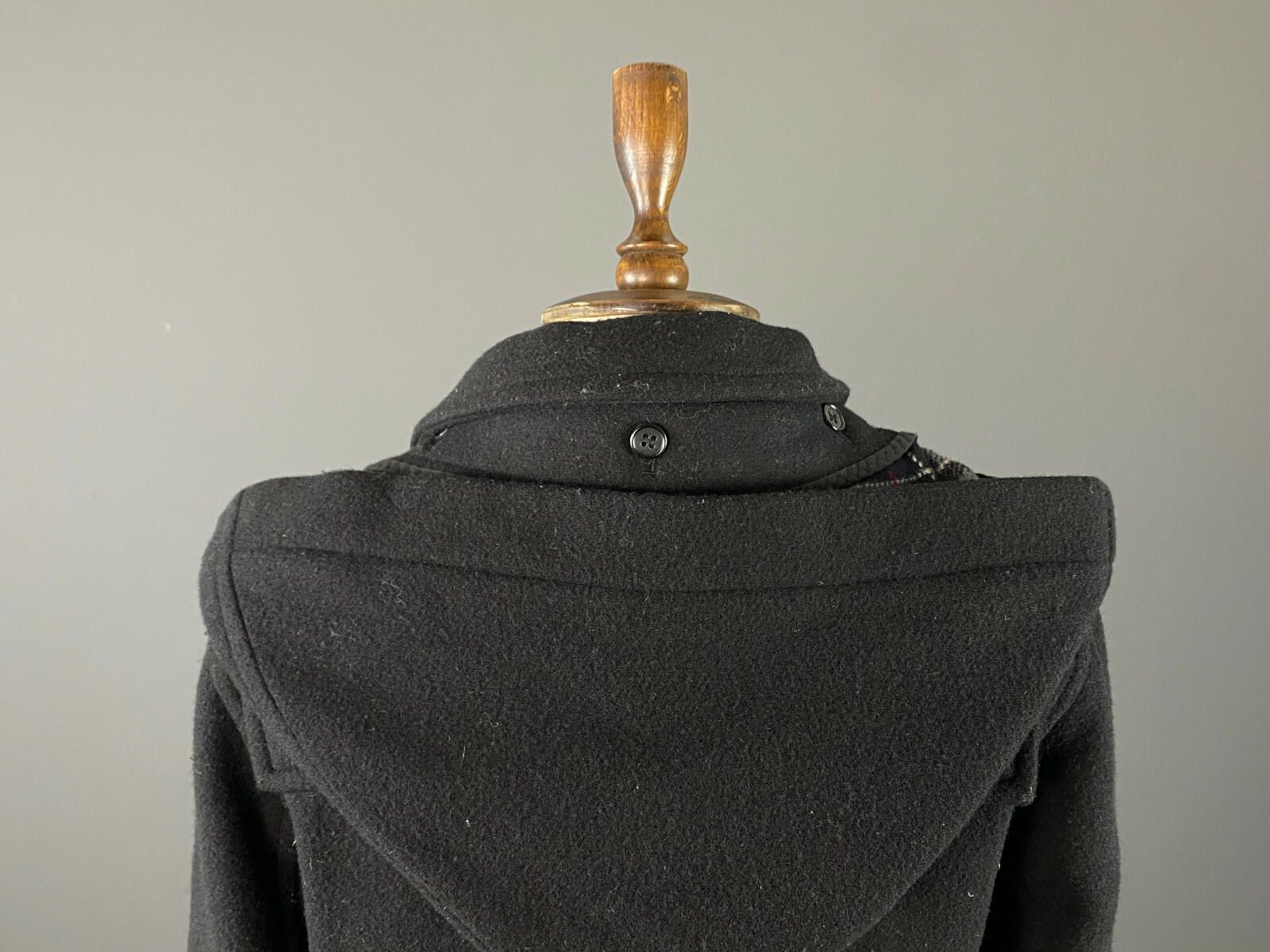 Barbour Barbor Black Wool Full Zip Toggle Buttons Coat Jacket Size 6 Size M / US 6-8 / IT 42-44 - 7 Thumbnail