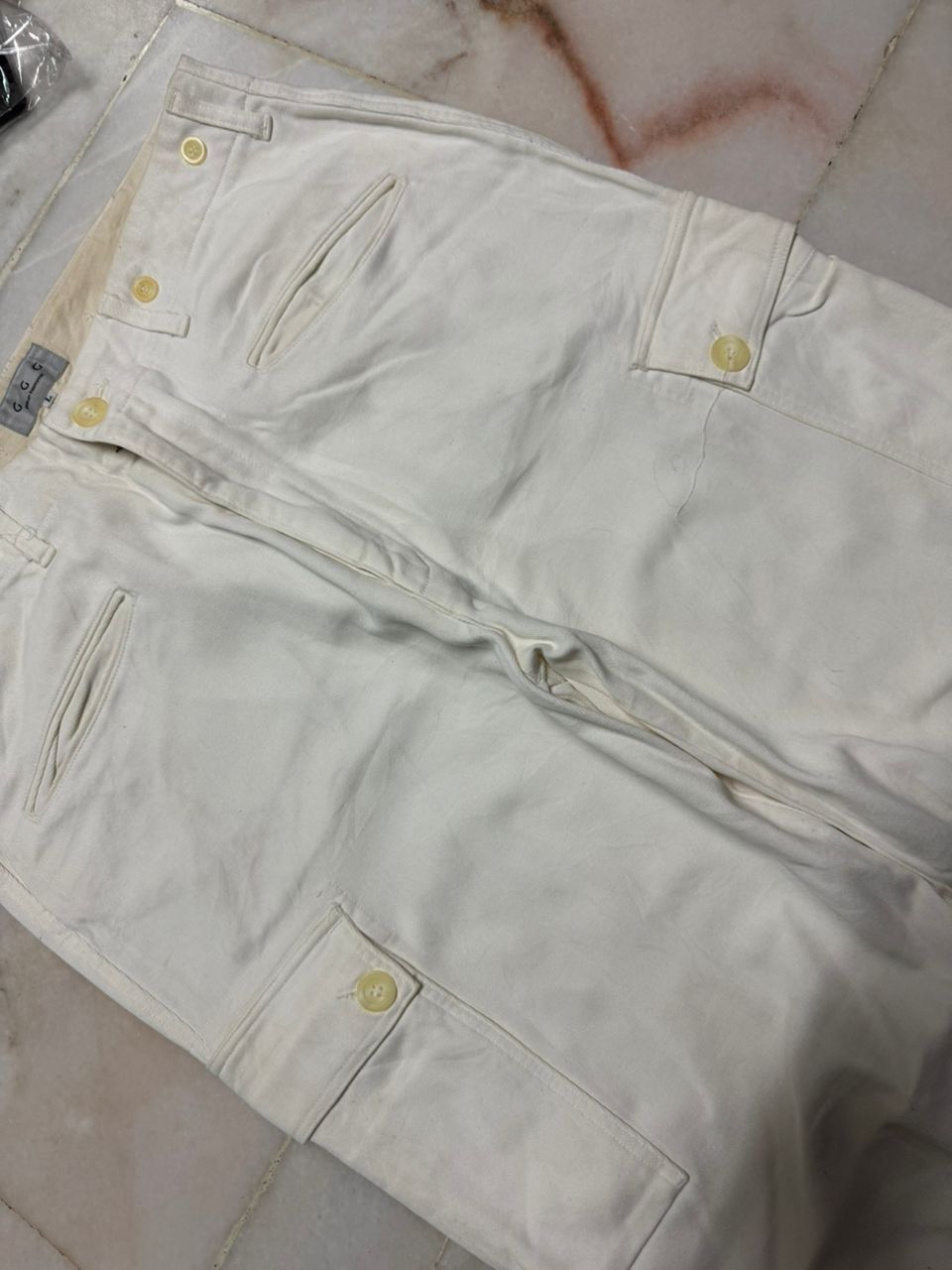 20471120 Rare💥G G G Pour Homme Cargo Monkey Pants Baggy Made in Japan Size US 33 - 7 Thumbnail