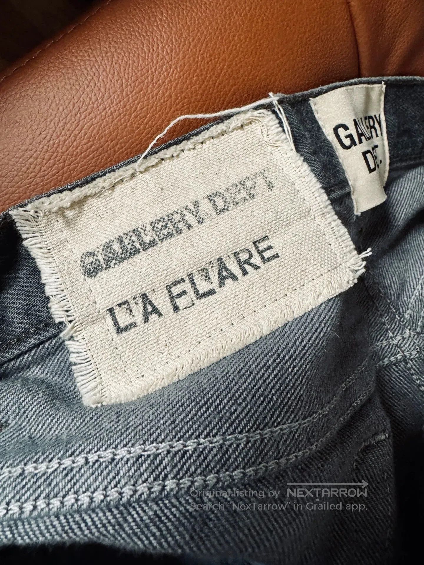Gallery Dept. Gray Denim Pants with Frayed Hem, Size 32. Size US 32 / EU 48 - 8 Thumbnail