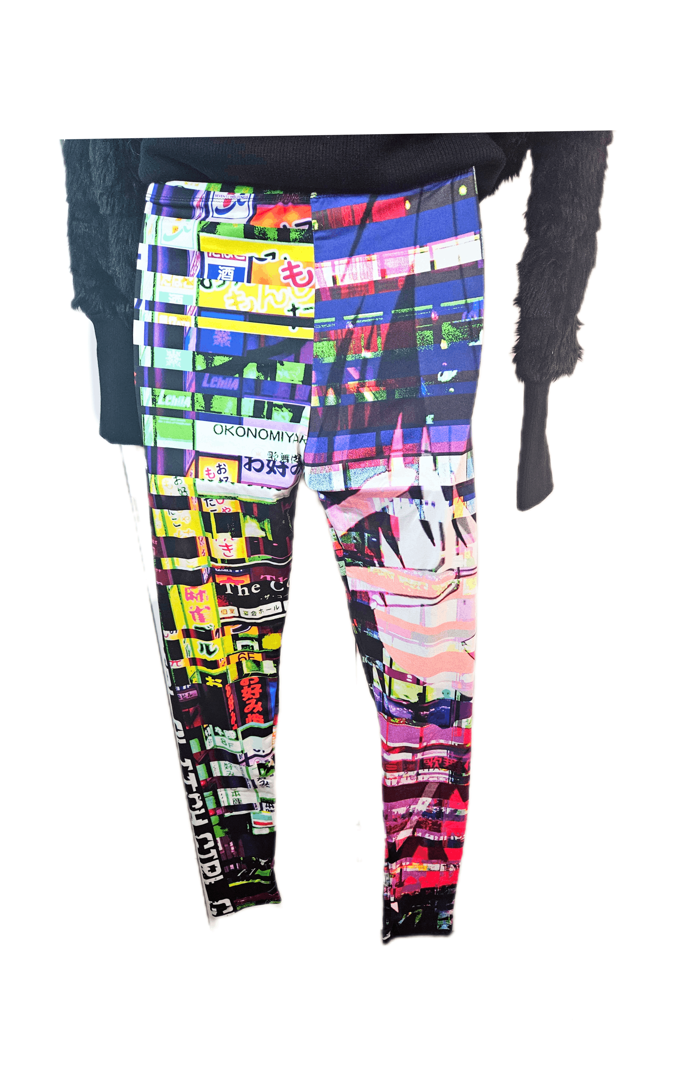 Other VINTAGE Anime/Manga leggings NEON Size 27" / US 4 / IT 40 - 6 Thumbnail