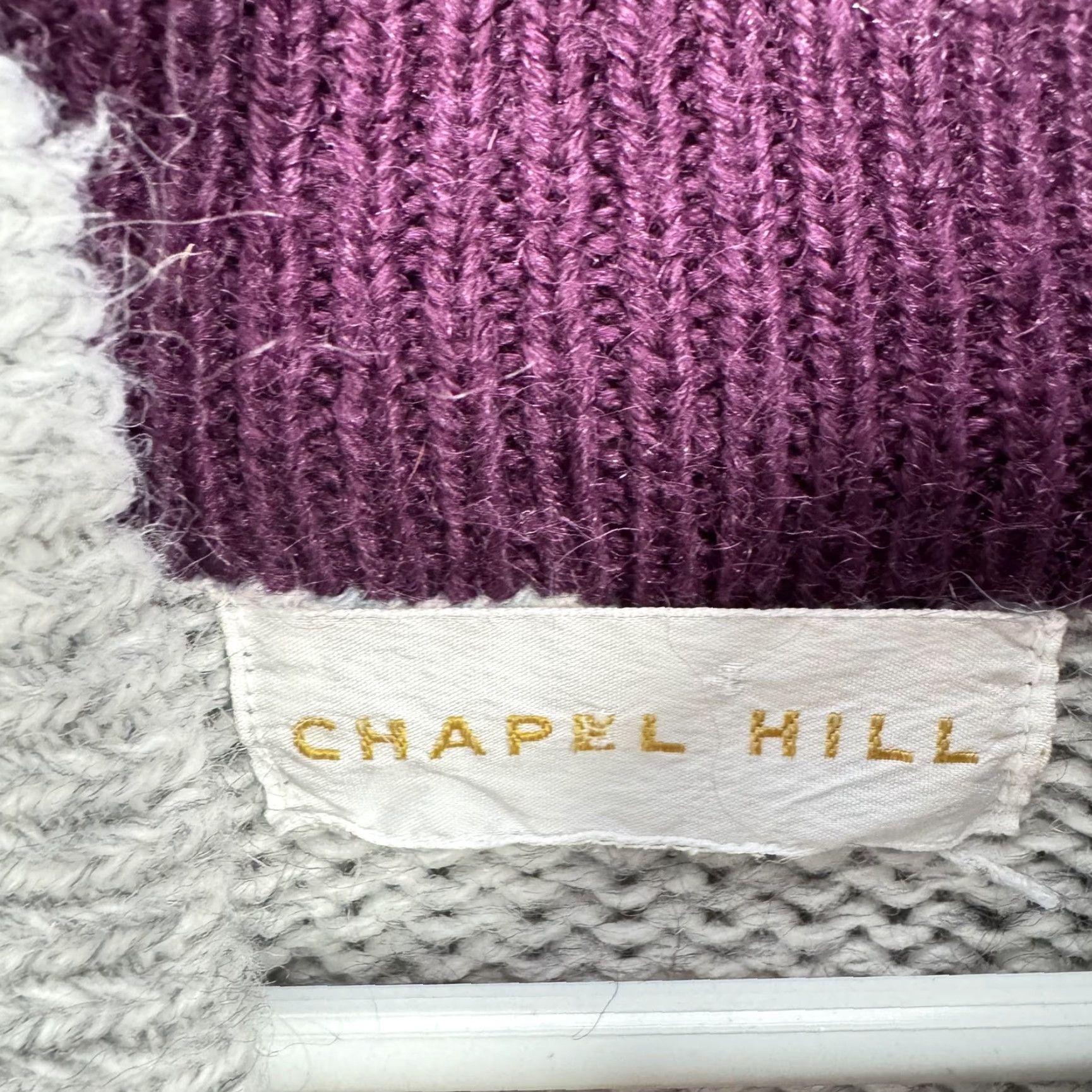 Vintage VINTAGE Chapel Hill Sweater Male Medium Shawl Collar Striped Gray Maroon Knit Pullover College Preppy Grandpacore Mens Shirts Size US M / EU 48-50 / 2 - 5 Thumbnail